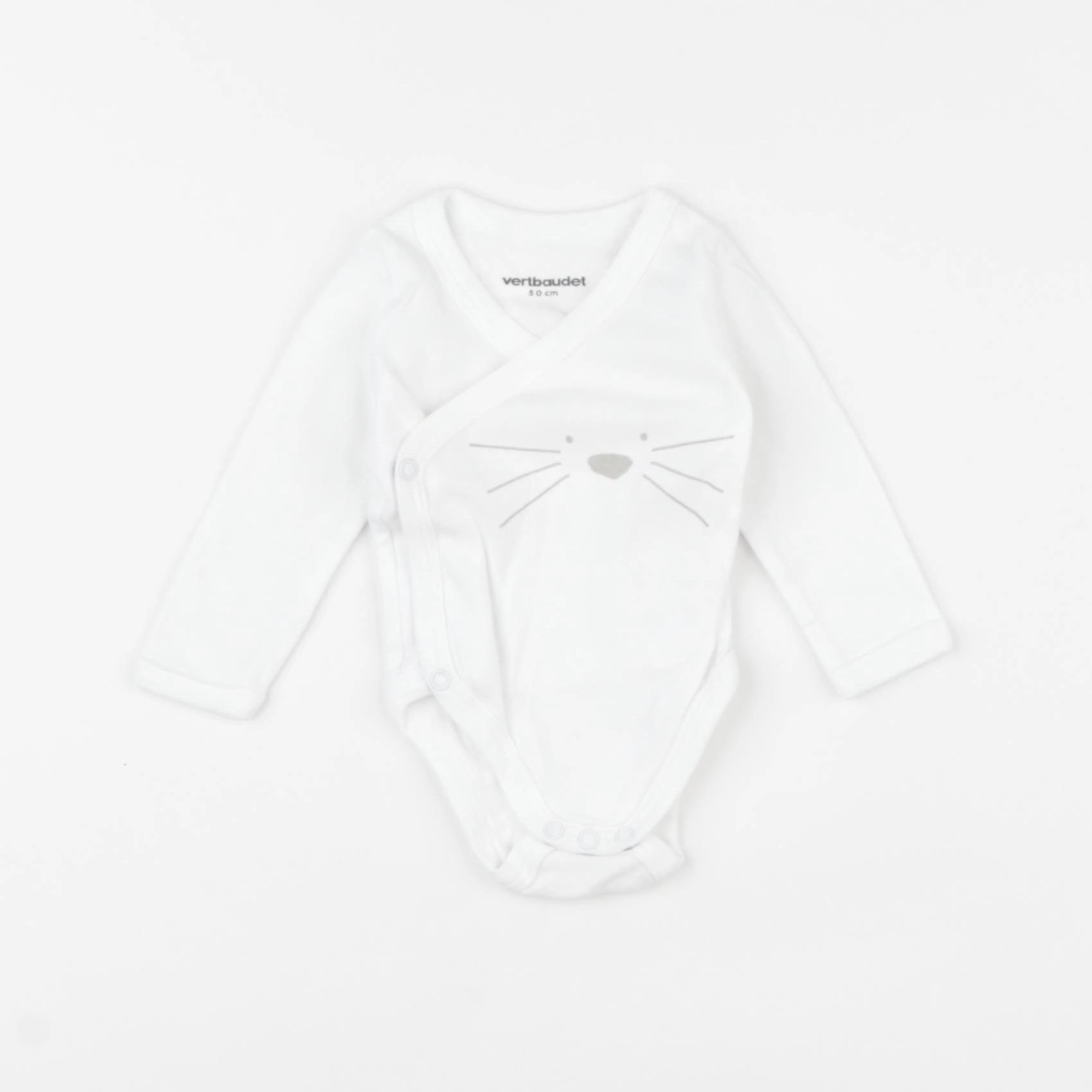 Vertbaudet - body blanc - 0 mois