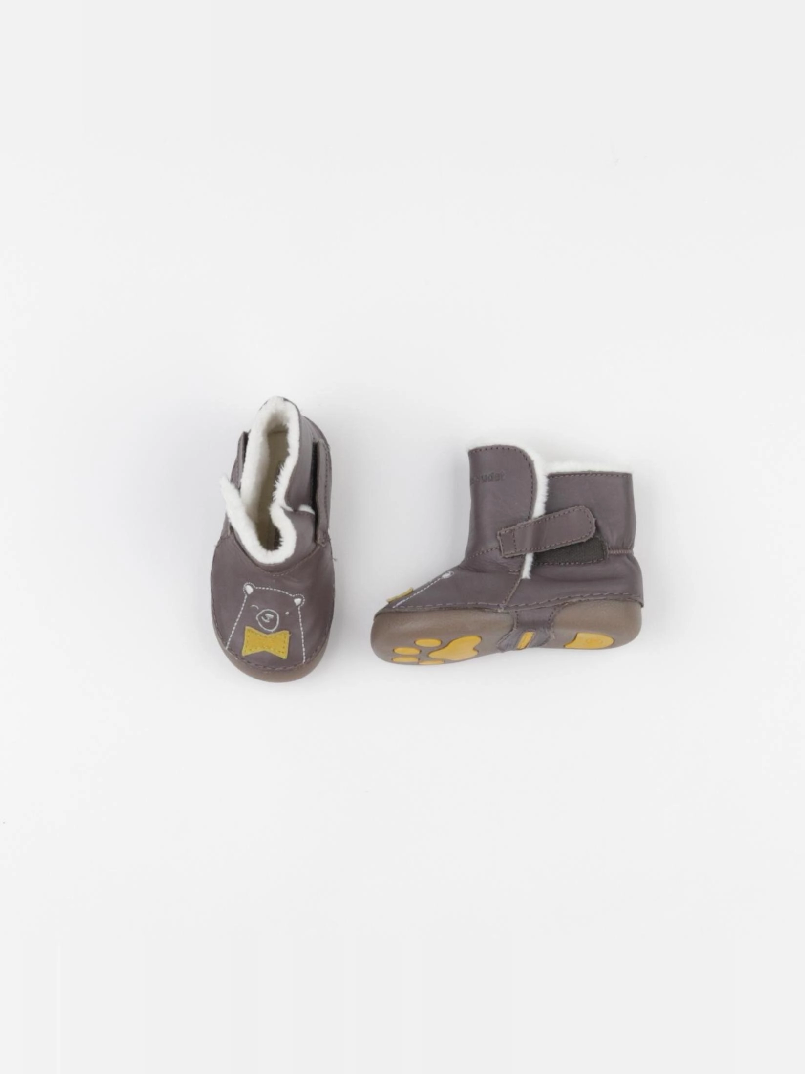 Vertbaudet - chaussons marron - pointure 19
