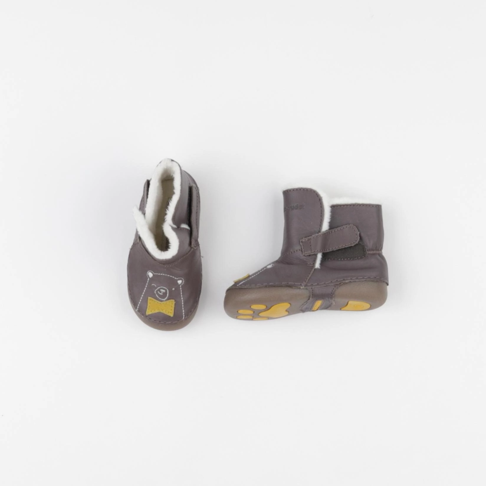 Vertbaudet - chaussons marron - pointure 19