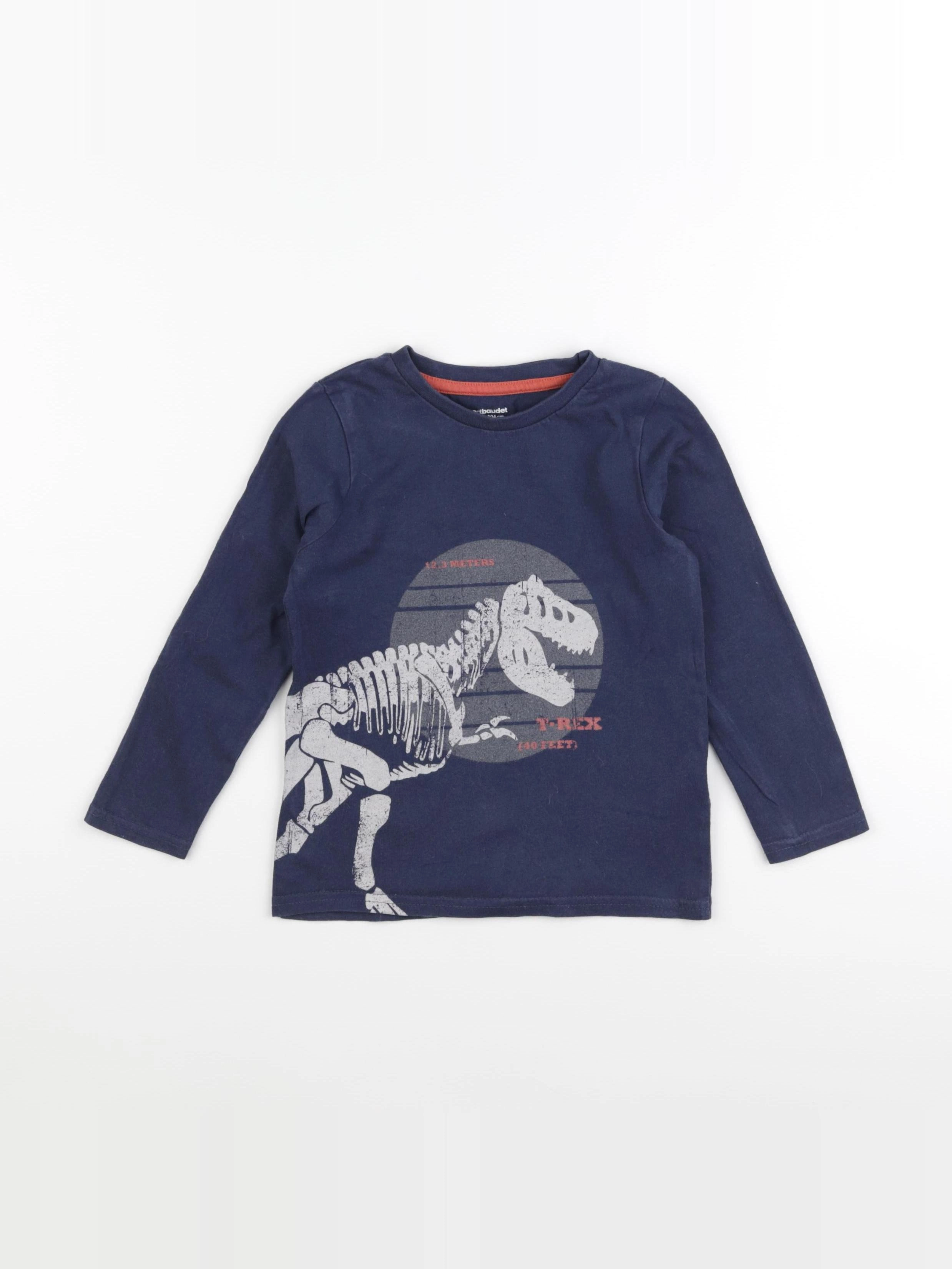 Vertbaudet - tee-shirt bleu - 4 ans