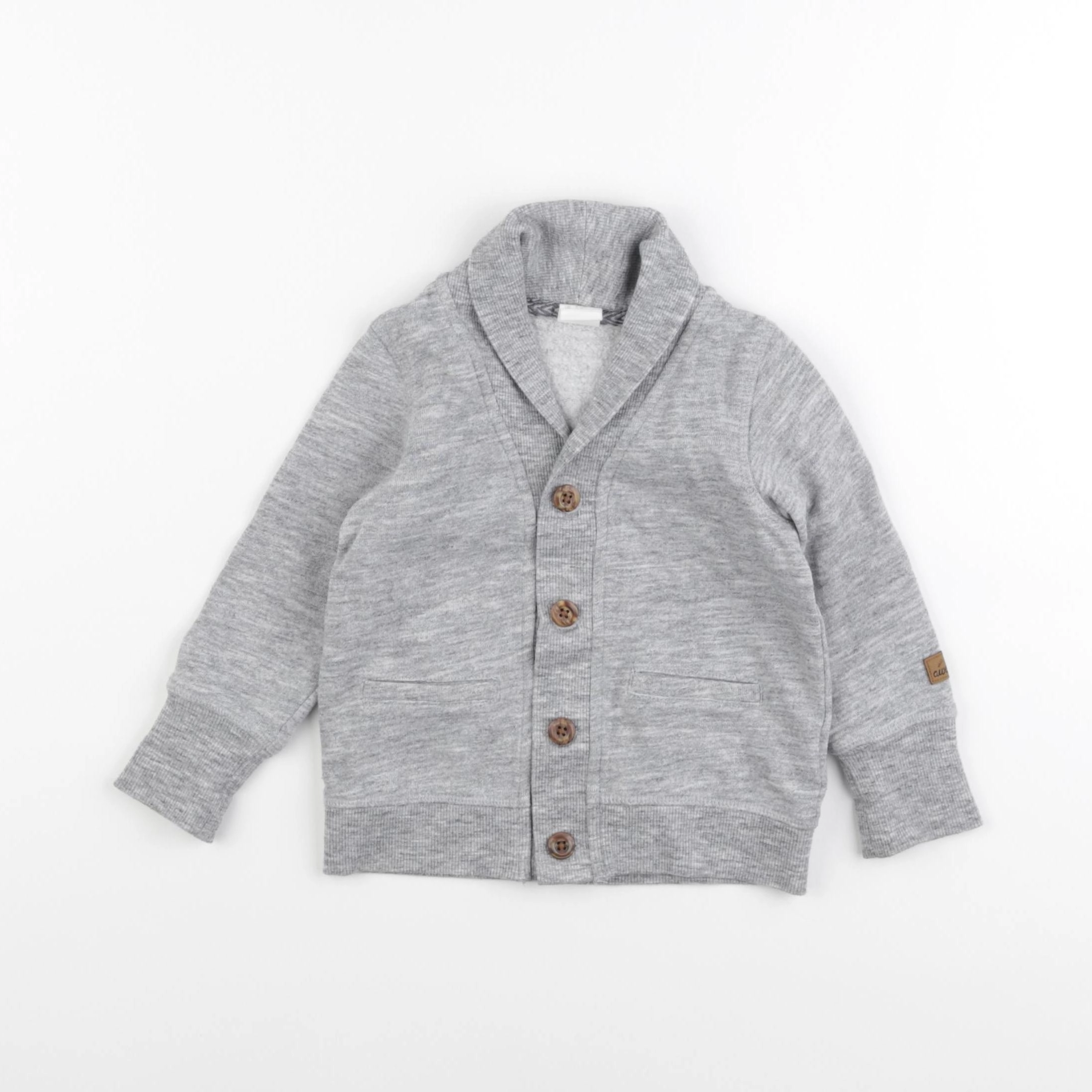 H&M - gilet gris - 9/12 mois