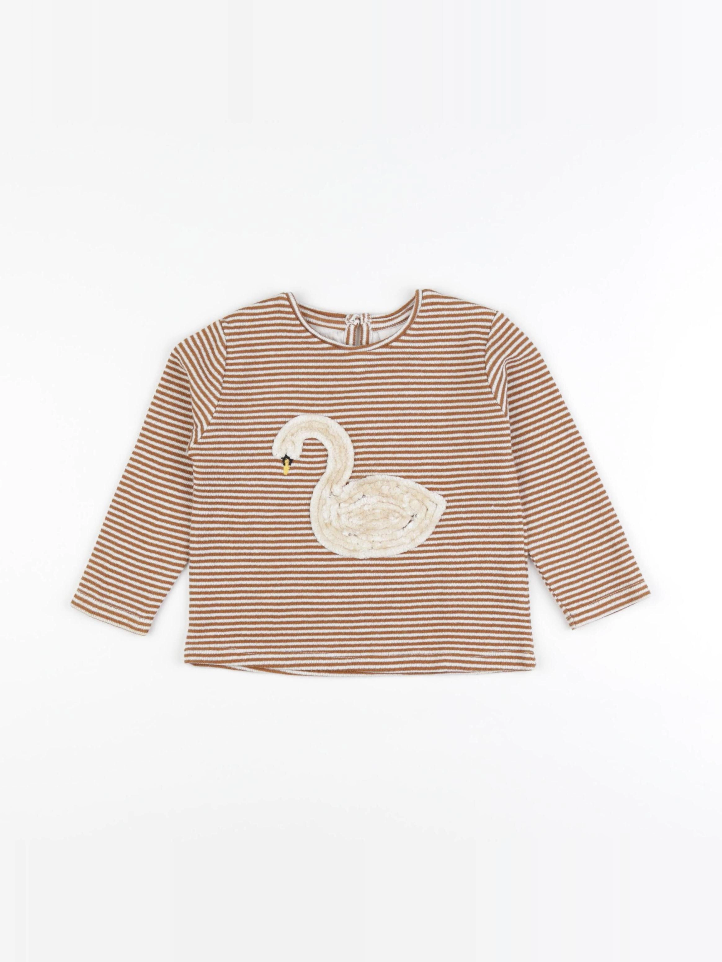 Zara - pull marron - 18/24 mois