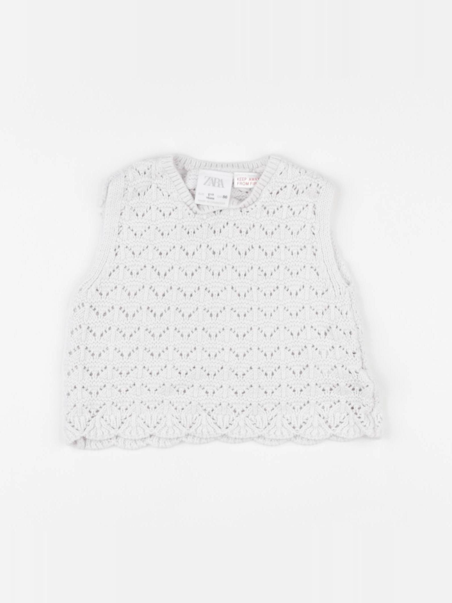 Zara - pull blanc - 18 mois