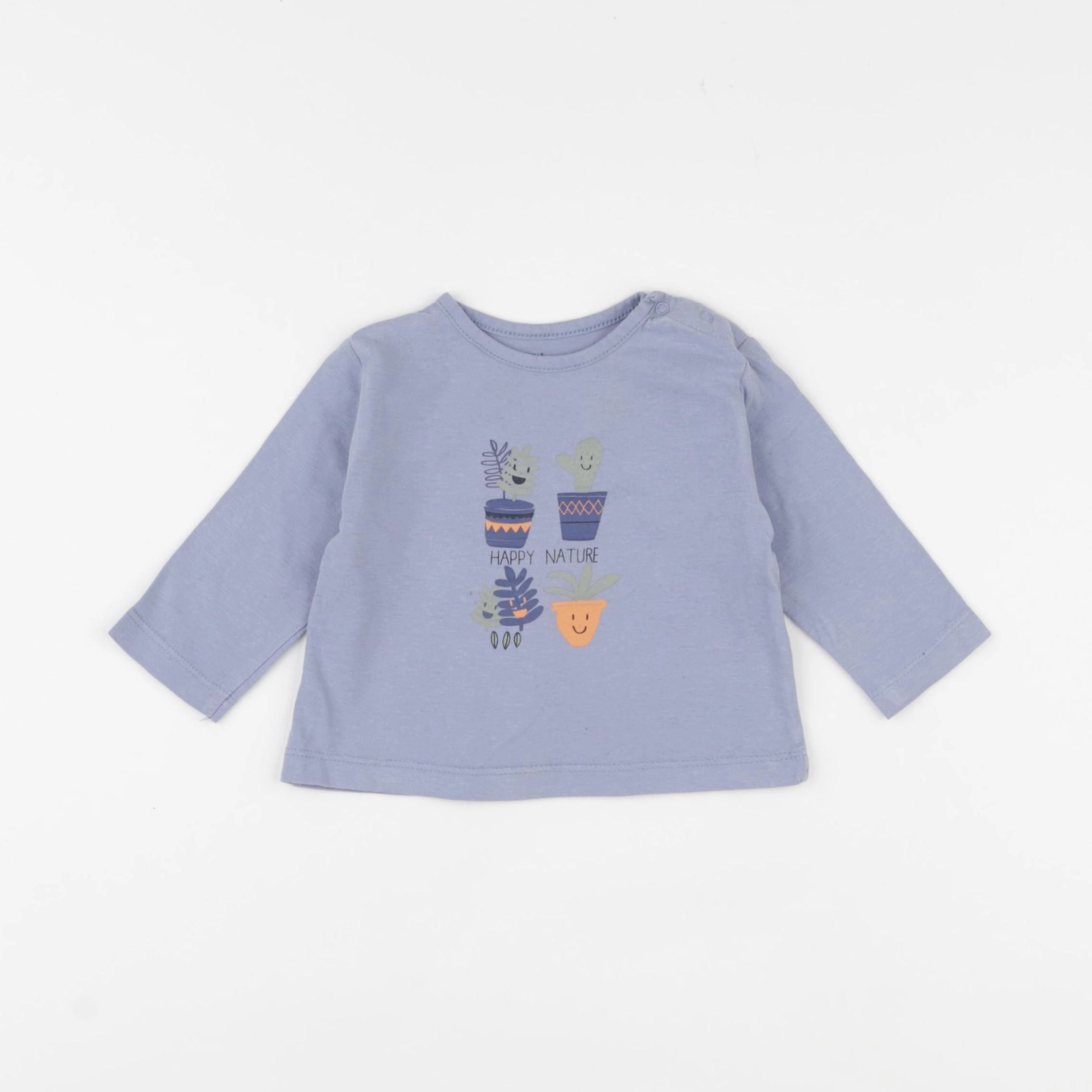 Zippy - tee-shirt bleu - 1/3 mois