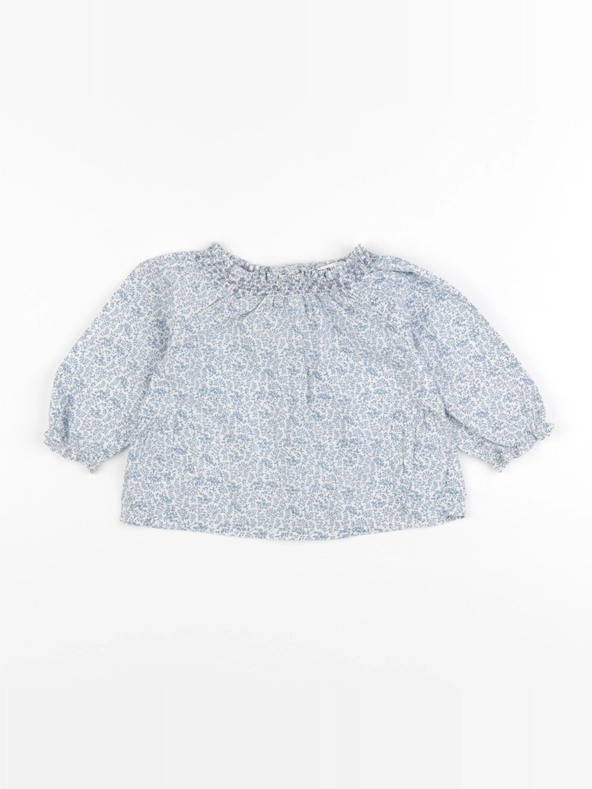 Cyrillus - blouse bleu - 3 mois