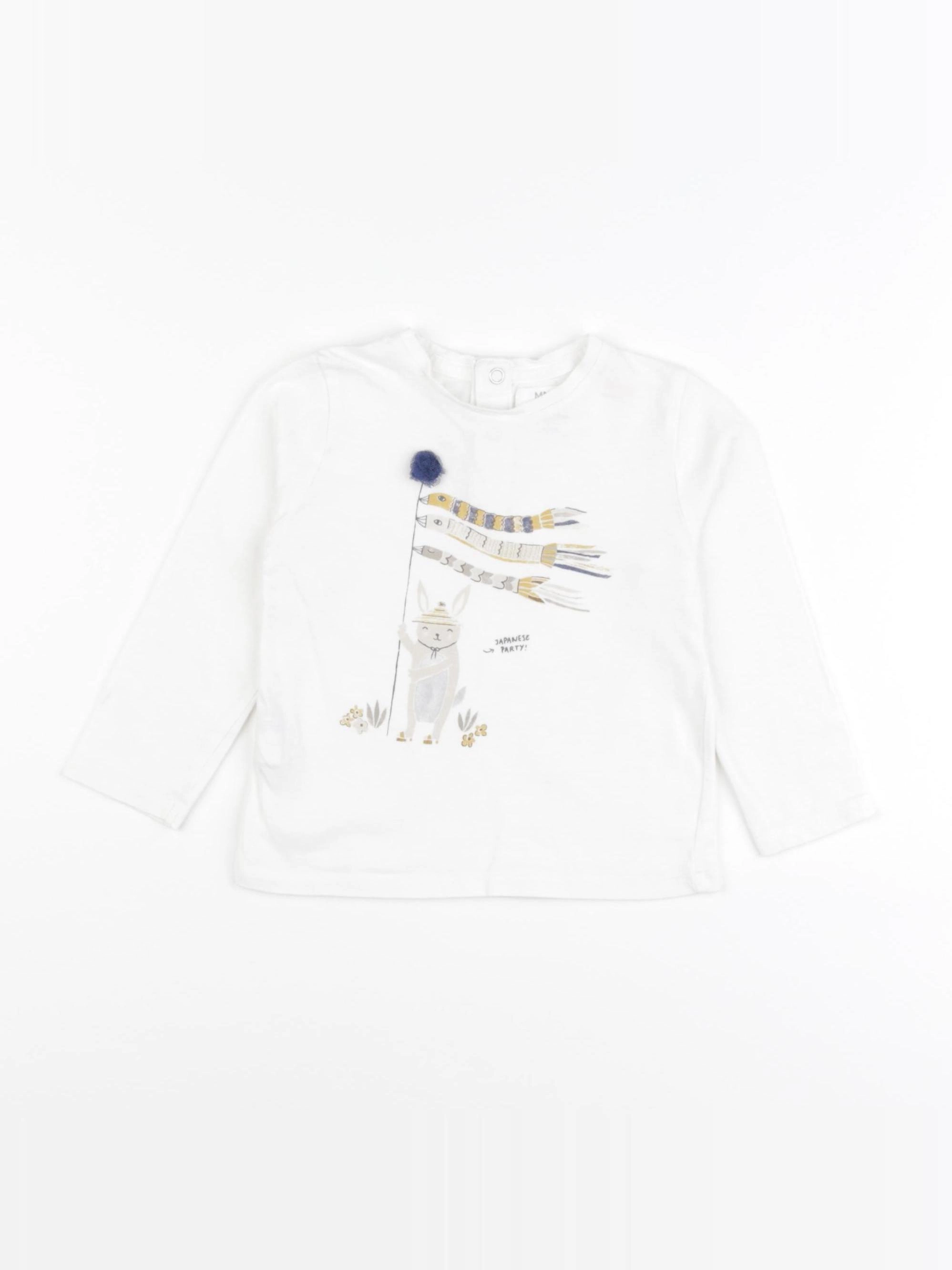 Mango - tee-shirt blanc - 12/18 mois