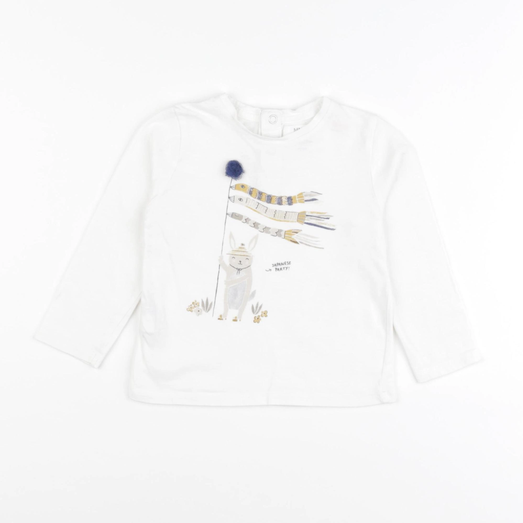 Mango - tee-shirt blanc - 12/18 mois