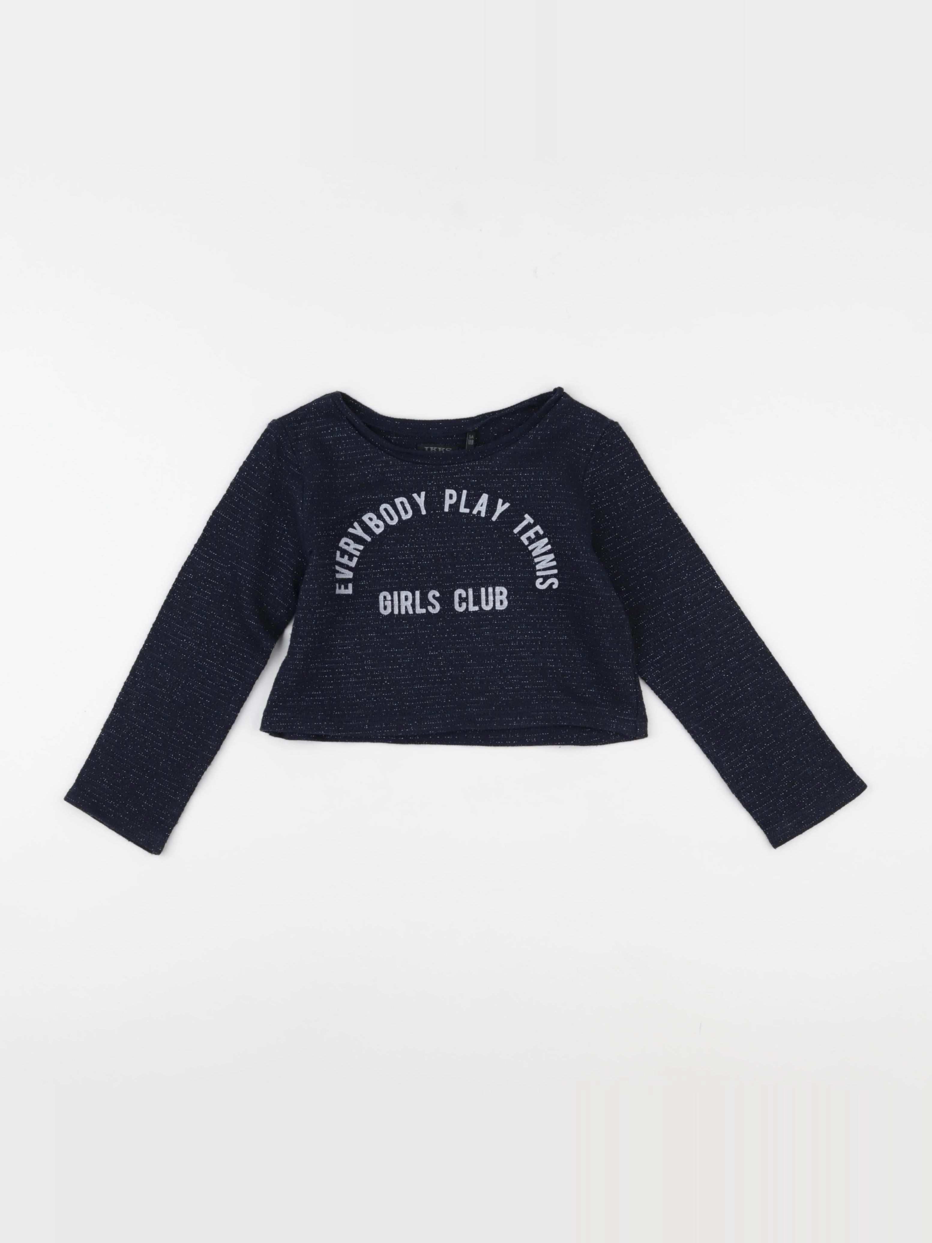 IKKS - pull bleu, argent - 5 ans