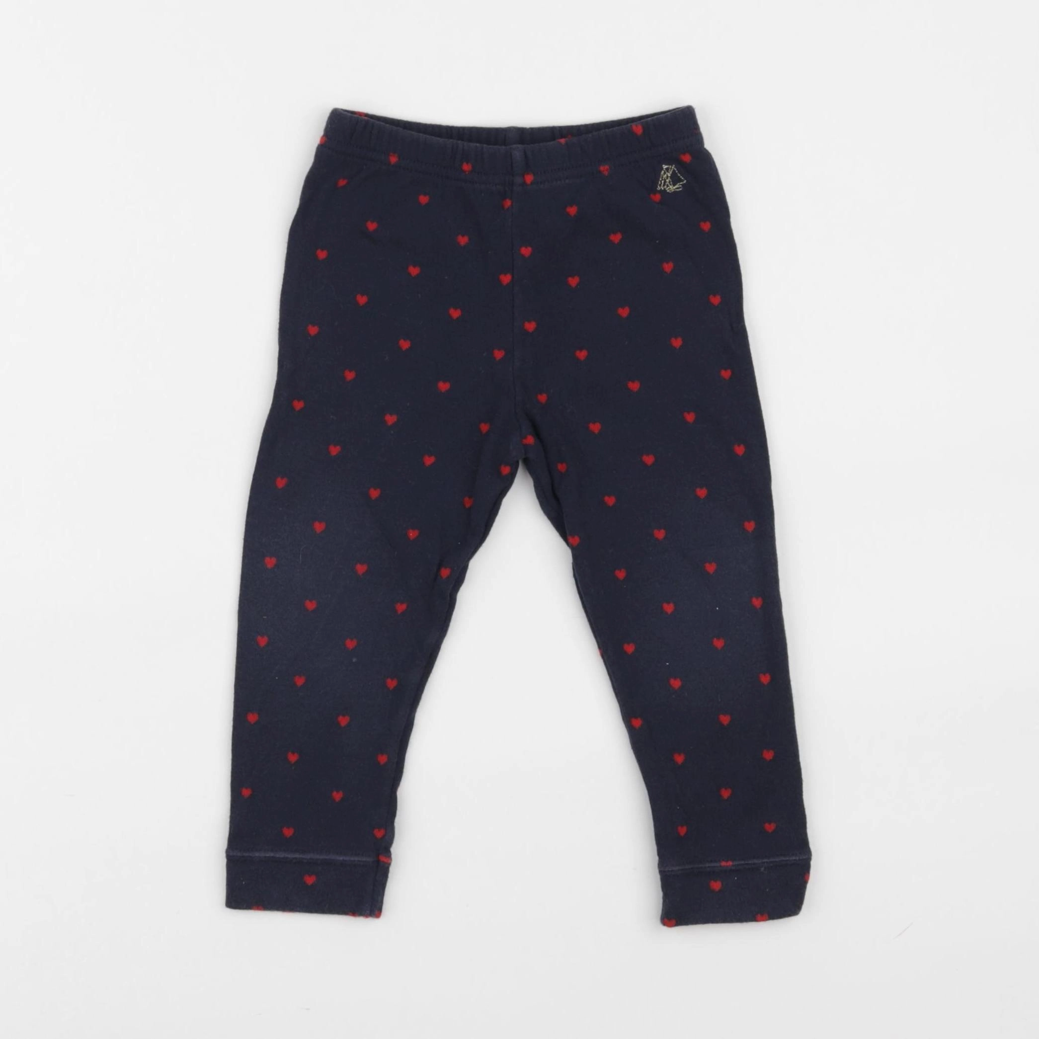 Petit Bateau - legging bleu - 18 mois