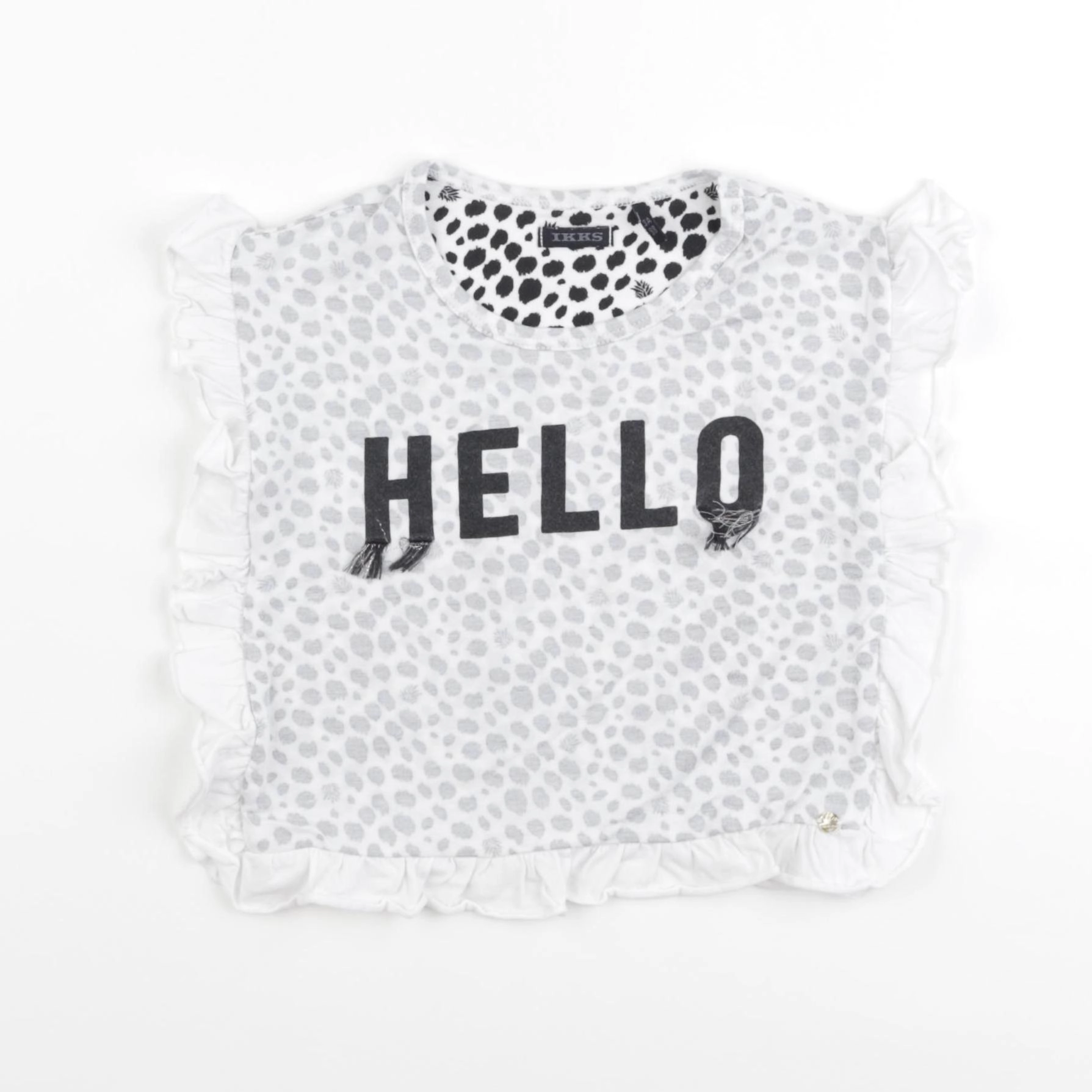 IKKS - tee-shirt blanc, noir - 3 ans
