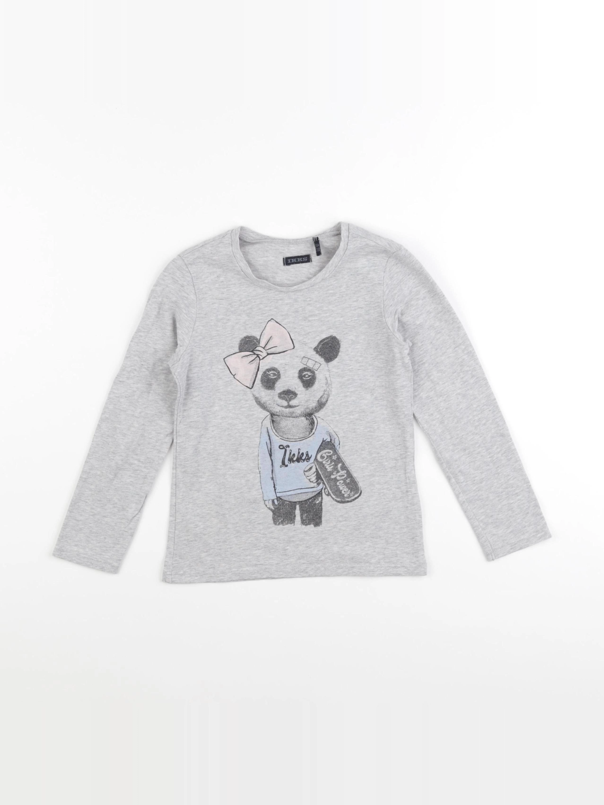 IKKS - tee-shirt gris - 5 ans