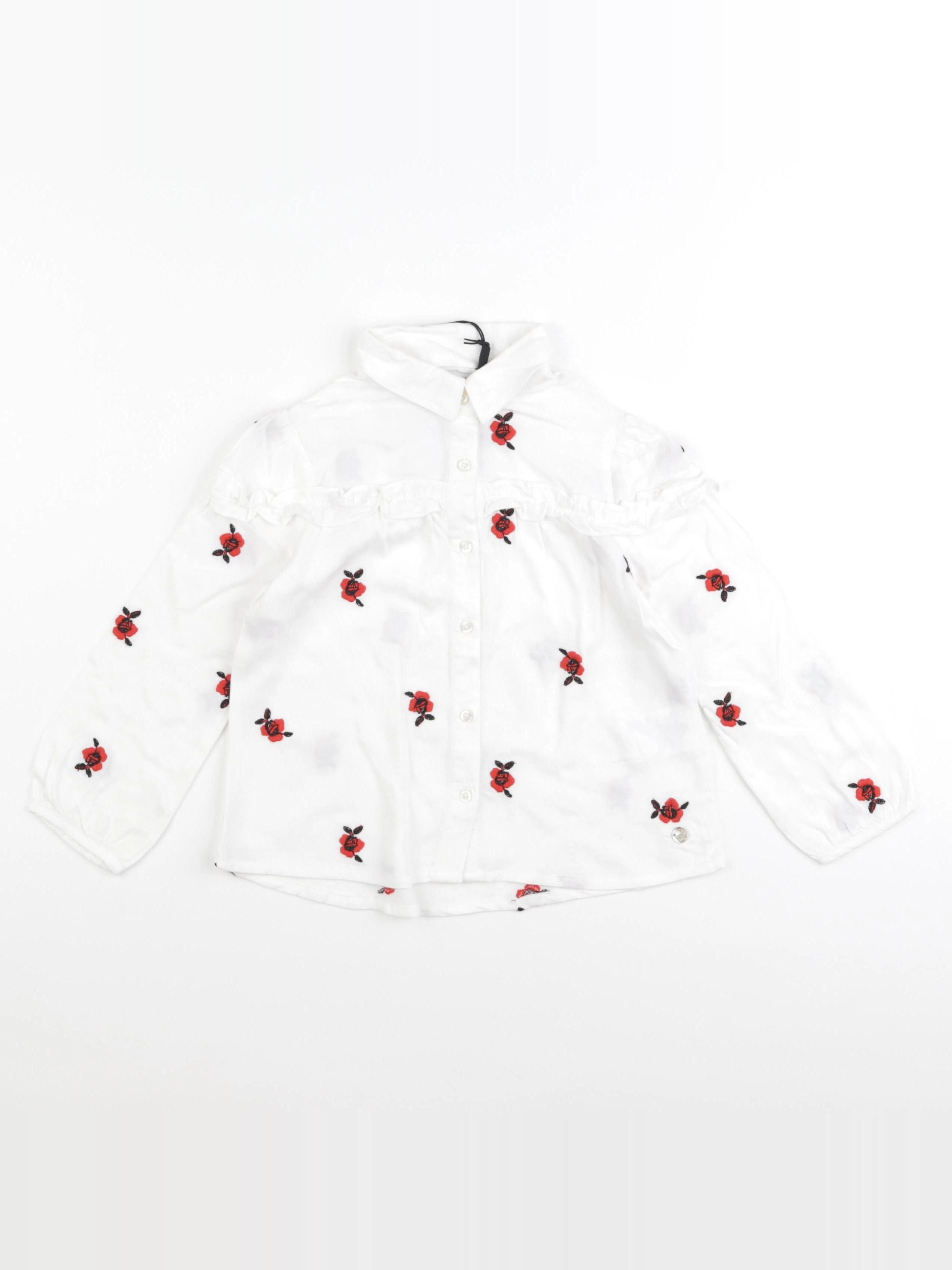 IKKS - blouse blanc, rouge - 3 ans