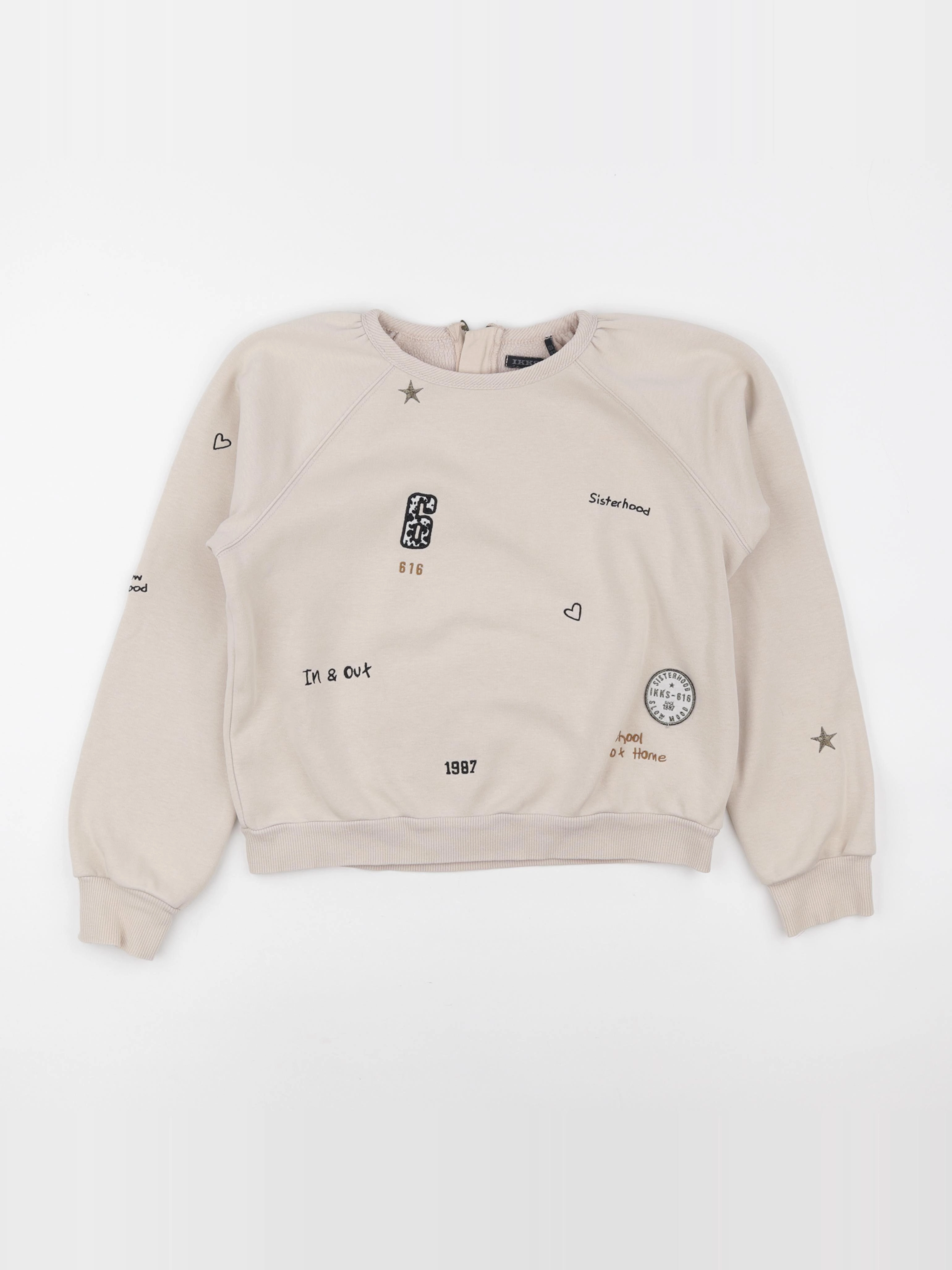 IKKS - sweat beige - 12 ans