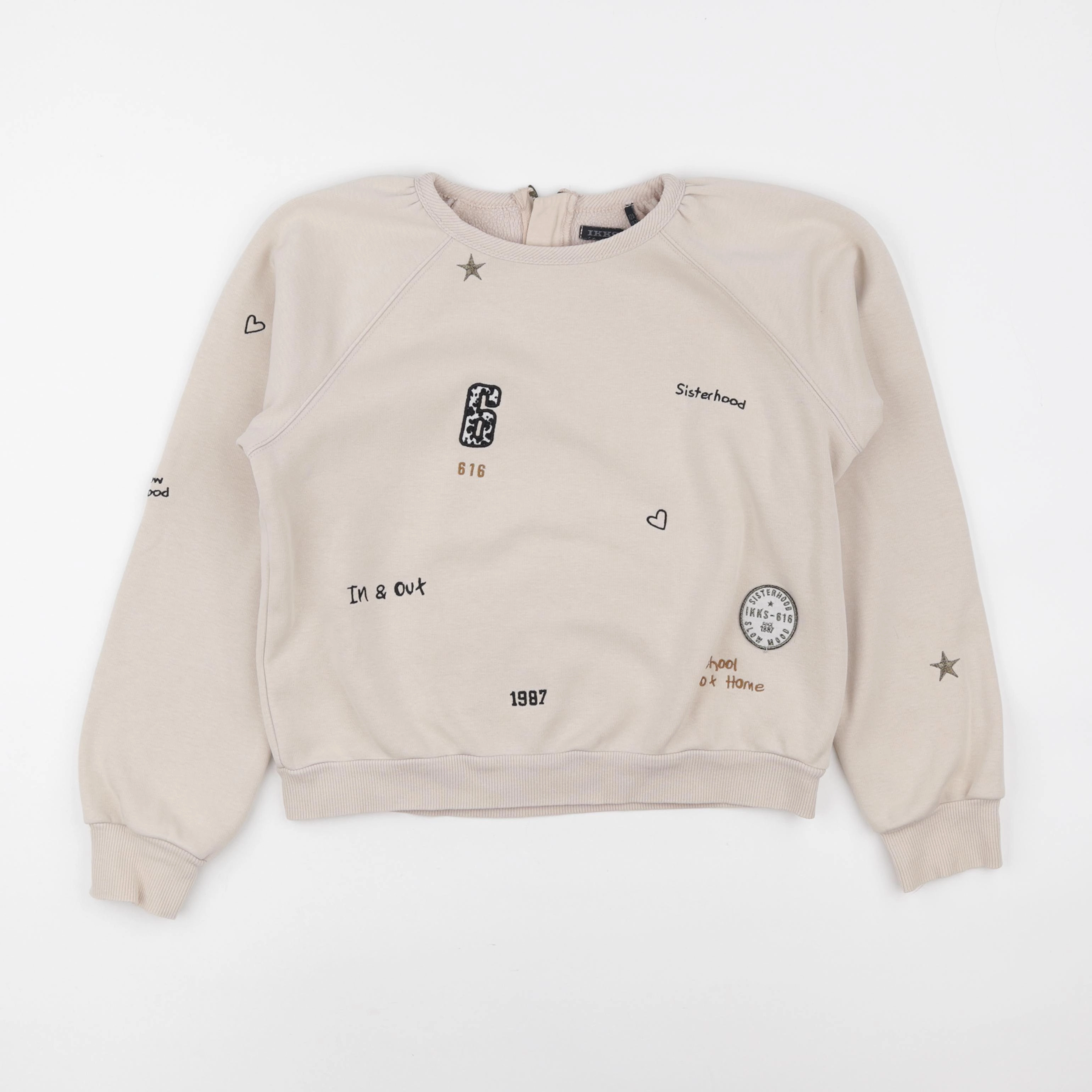 IKKS - sweat beige - 12 ans