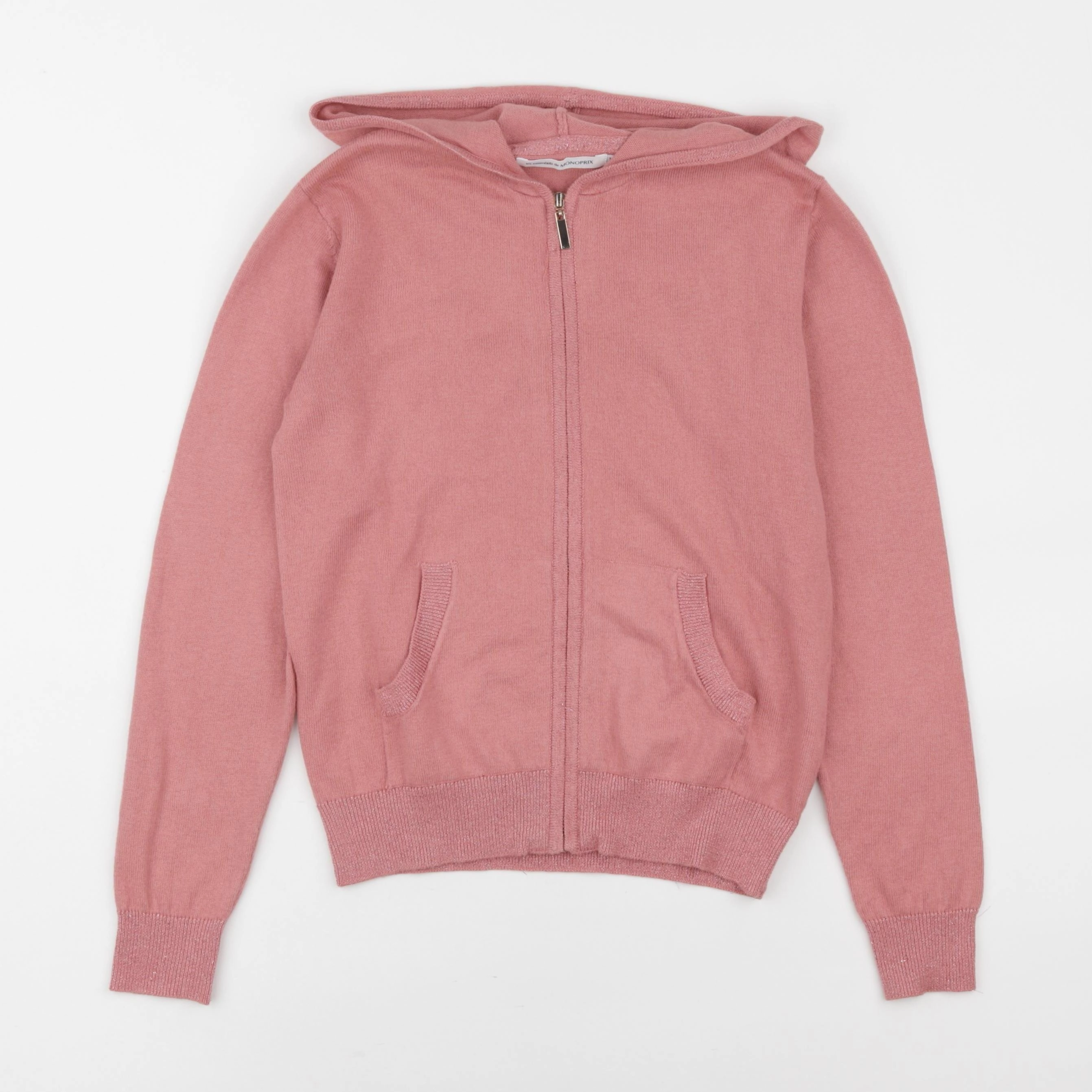 Monoprix - gilet rose - 10 ans