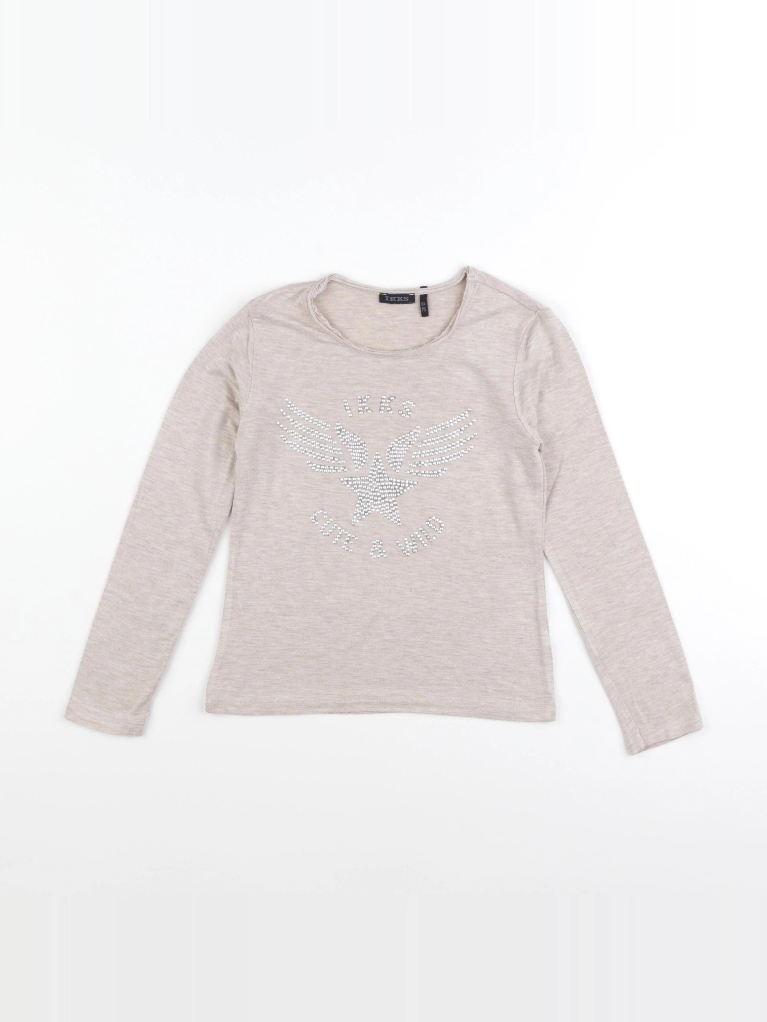 IKKS - tee-shirt beige - 6 ans