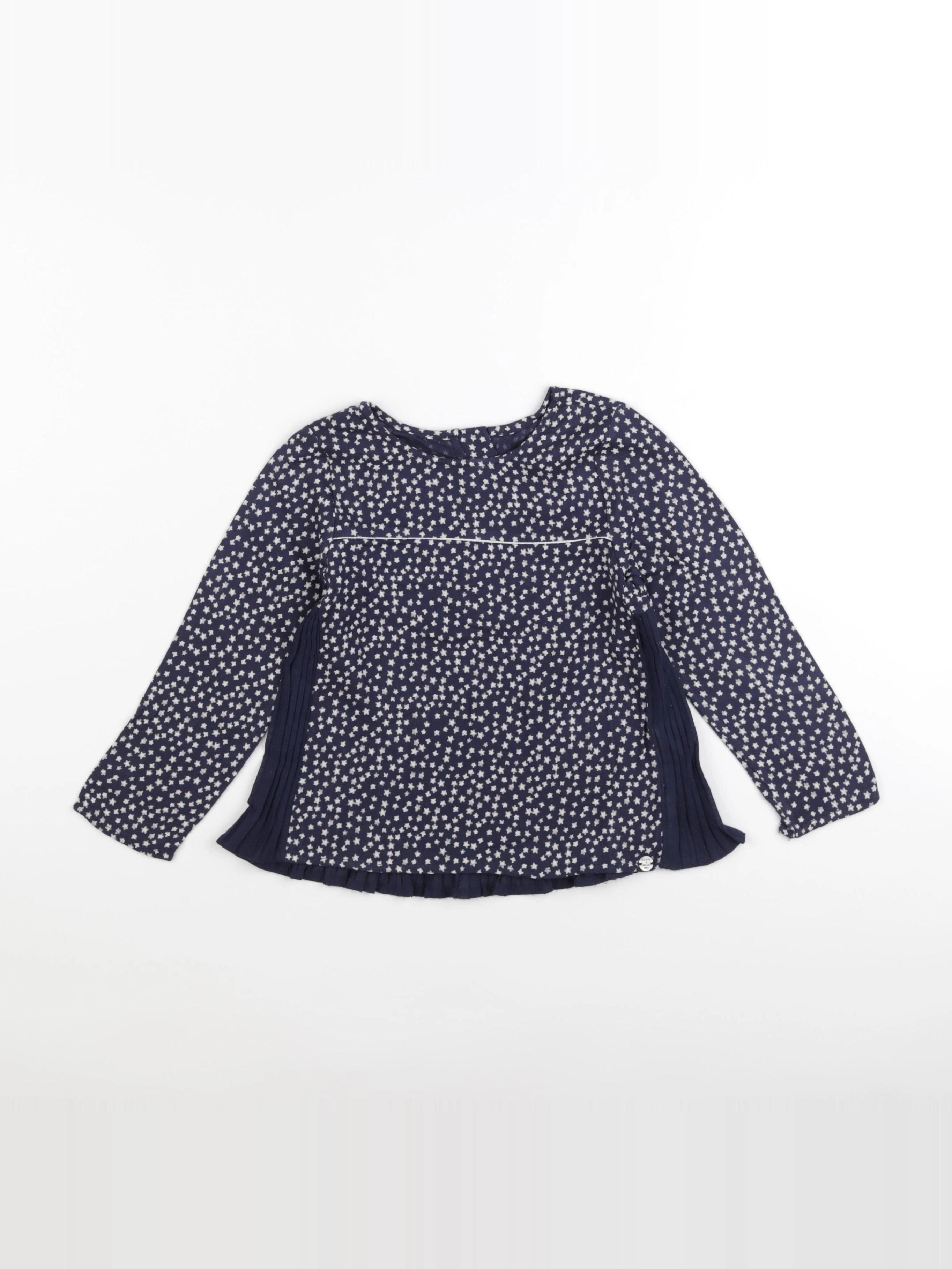 IKKS - blouse bleu, blanc - 3 ans