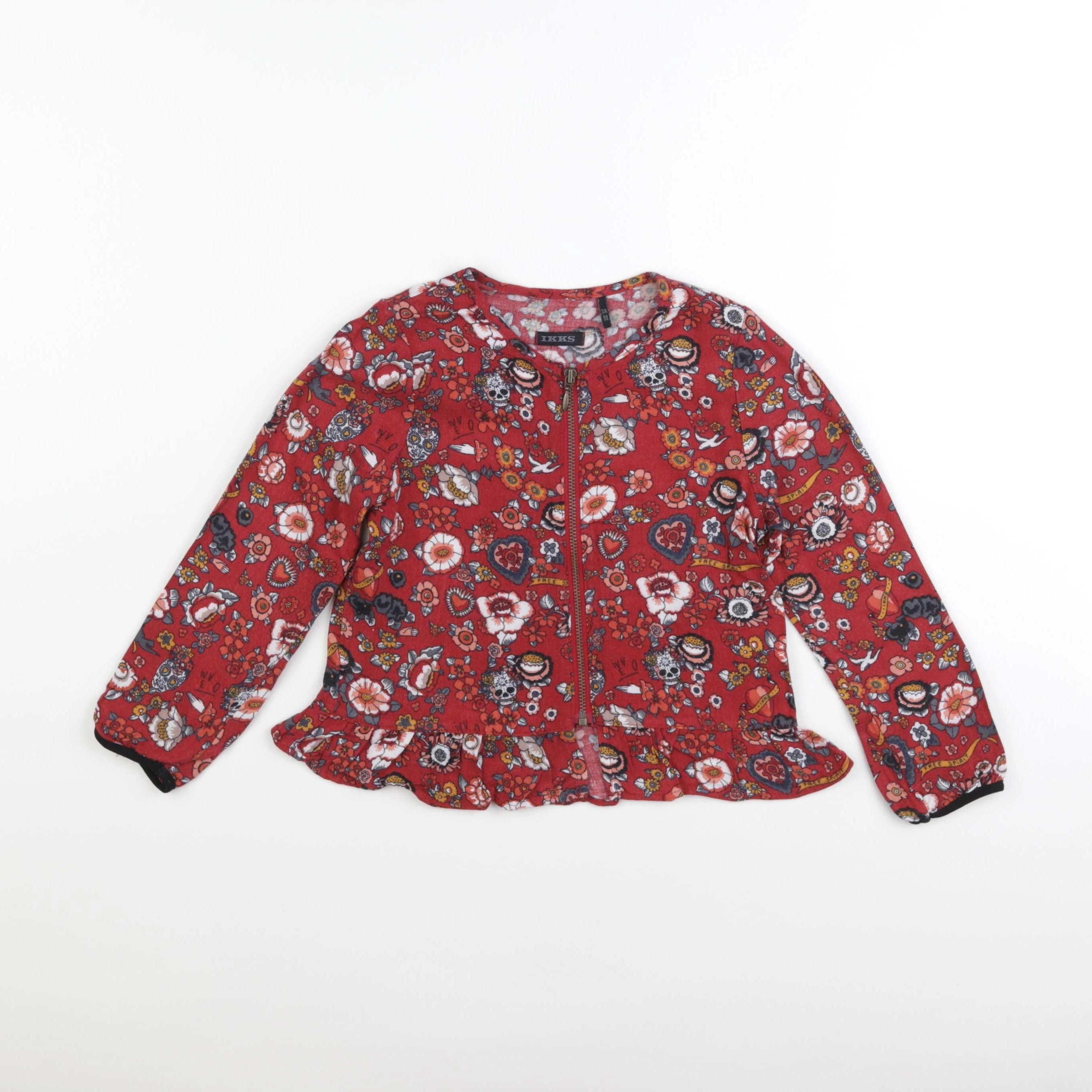IKKS - blouse rouge - 3 ans