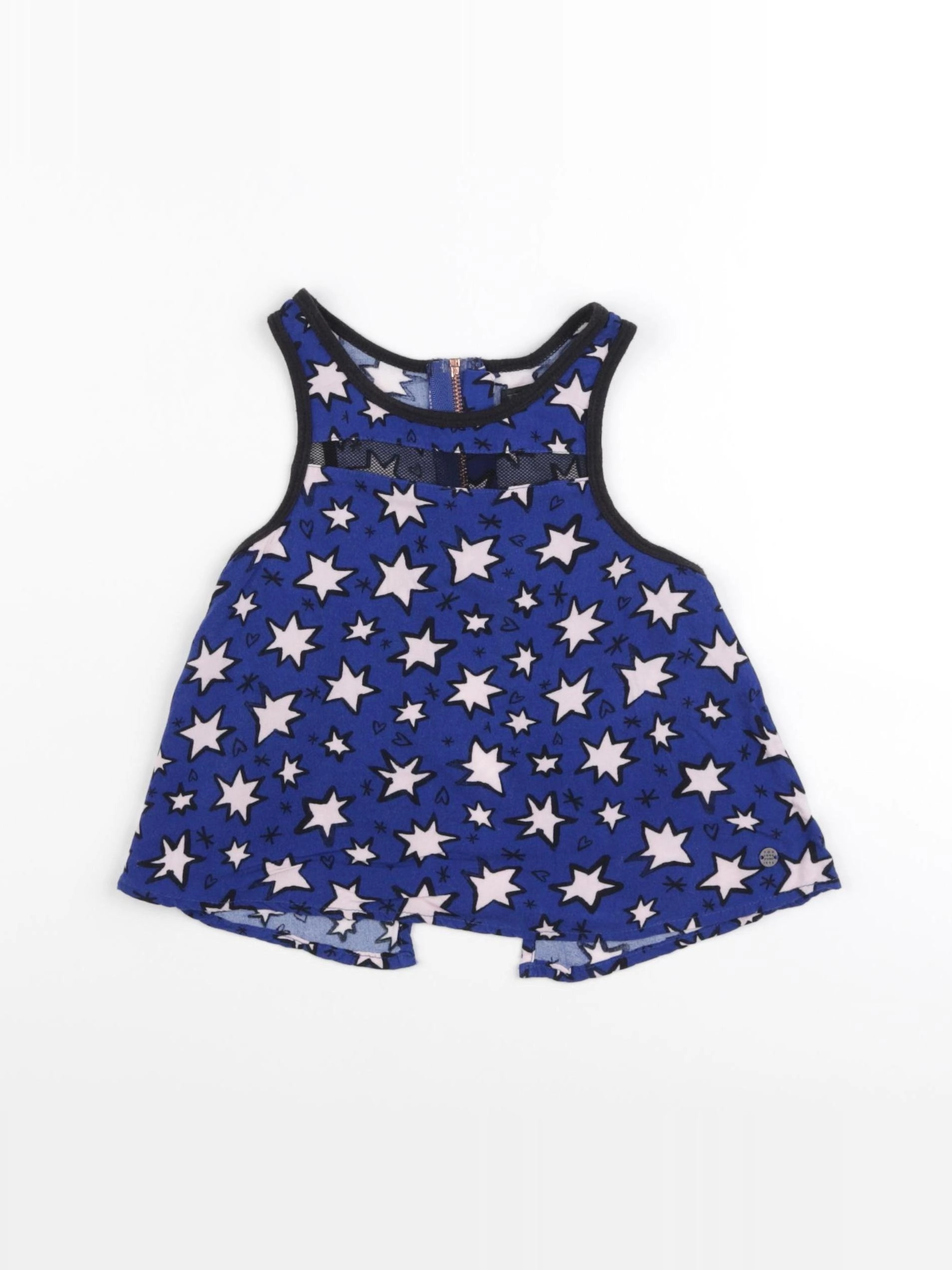 IKKS - débardeur bleu, rose - 4 ans