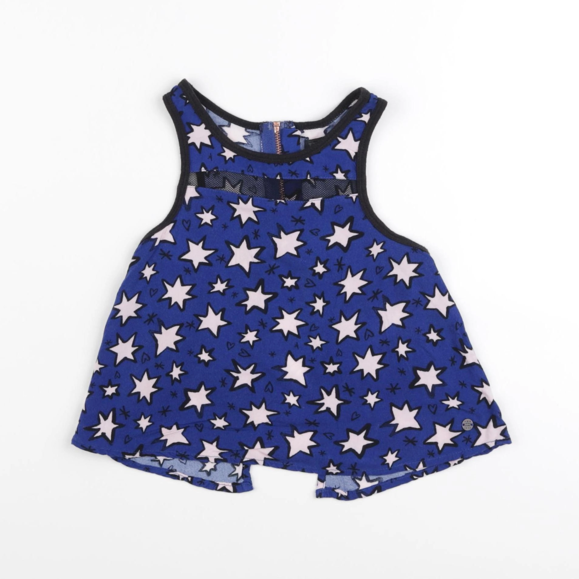 IKKS - débardeur bleu, rose - 4 ans