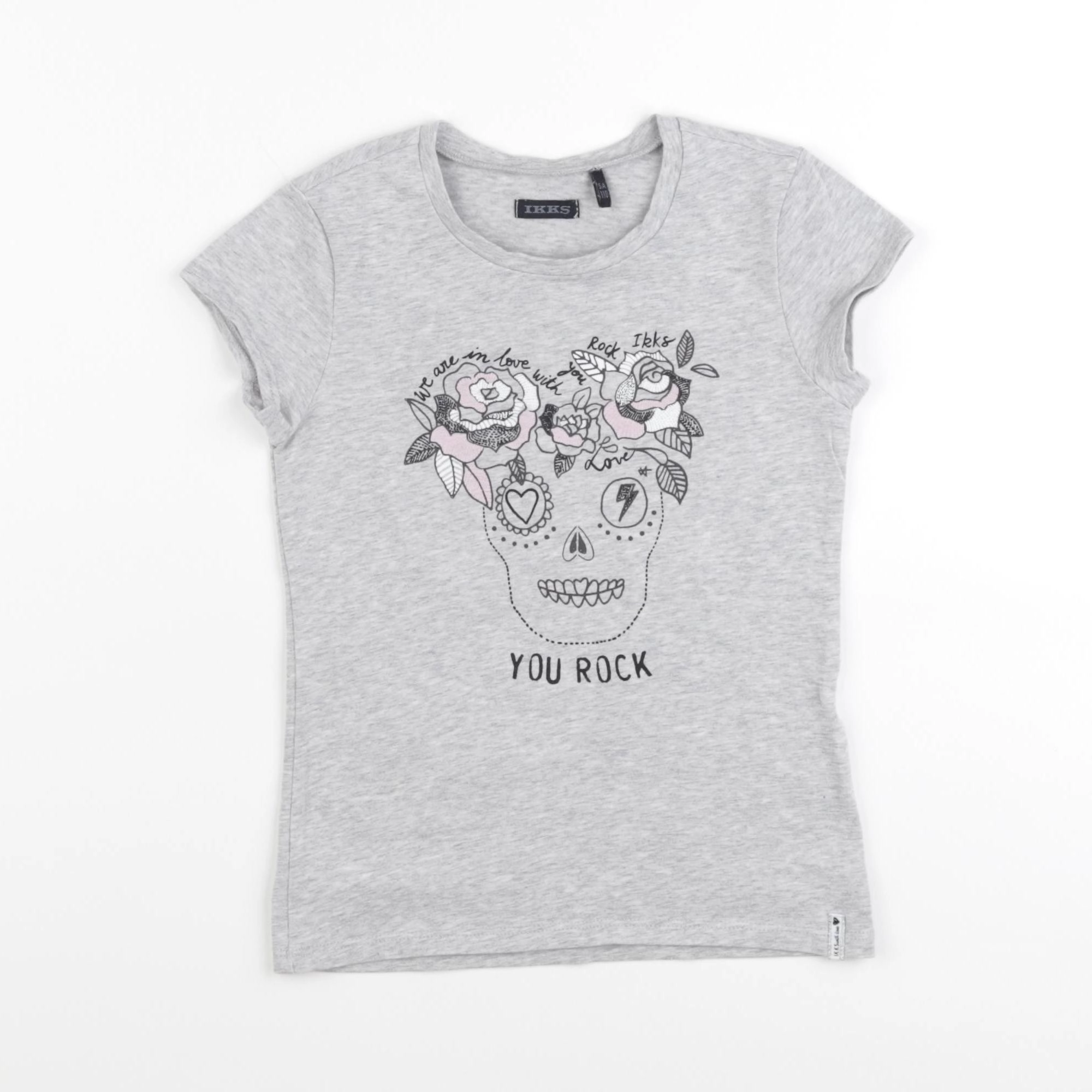 IKKS - tee-shirt gris - 5 ans