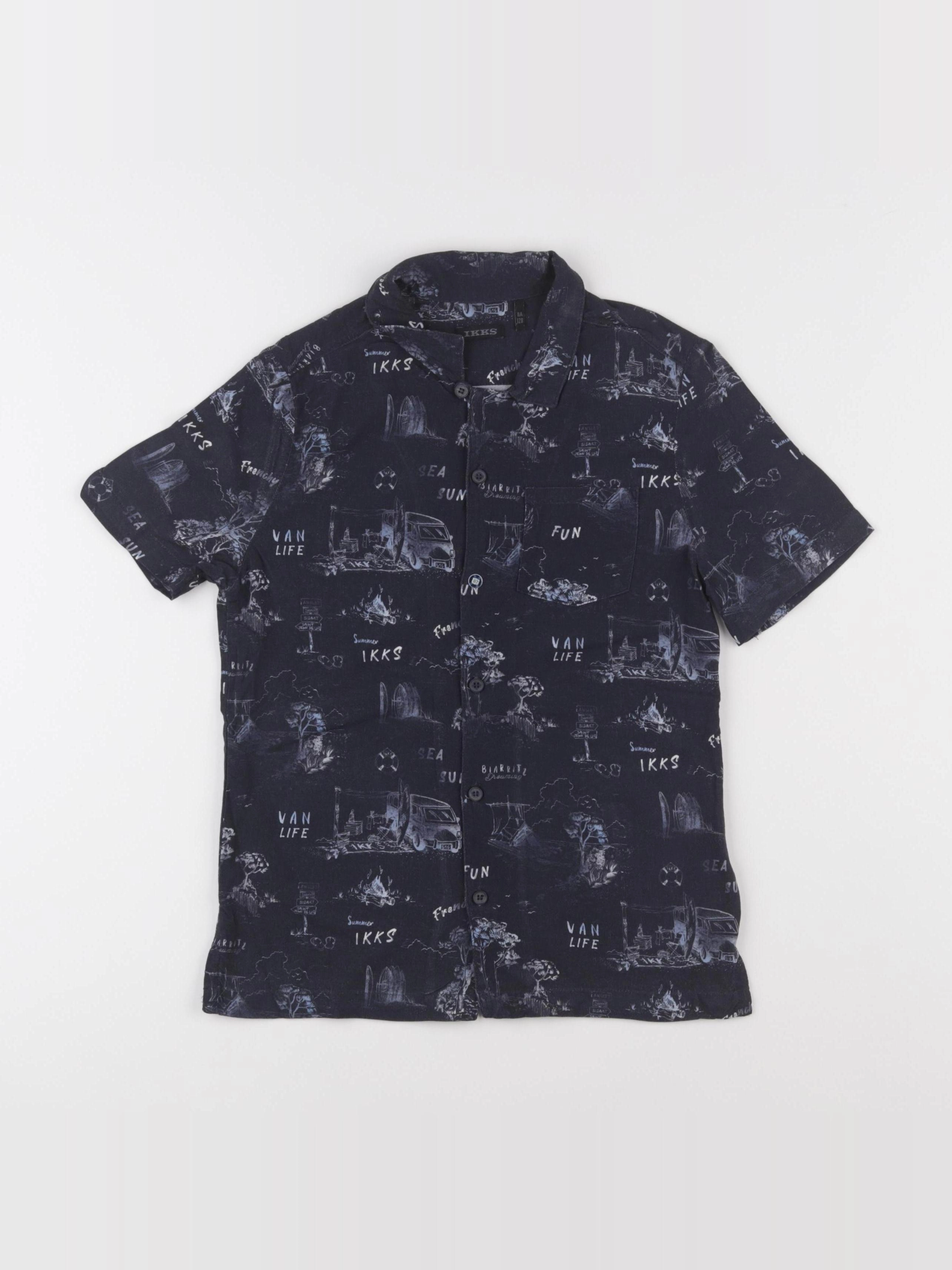 IKKS - chemise bleu - 8 ans