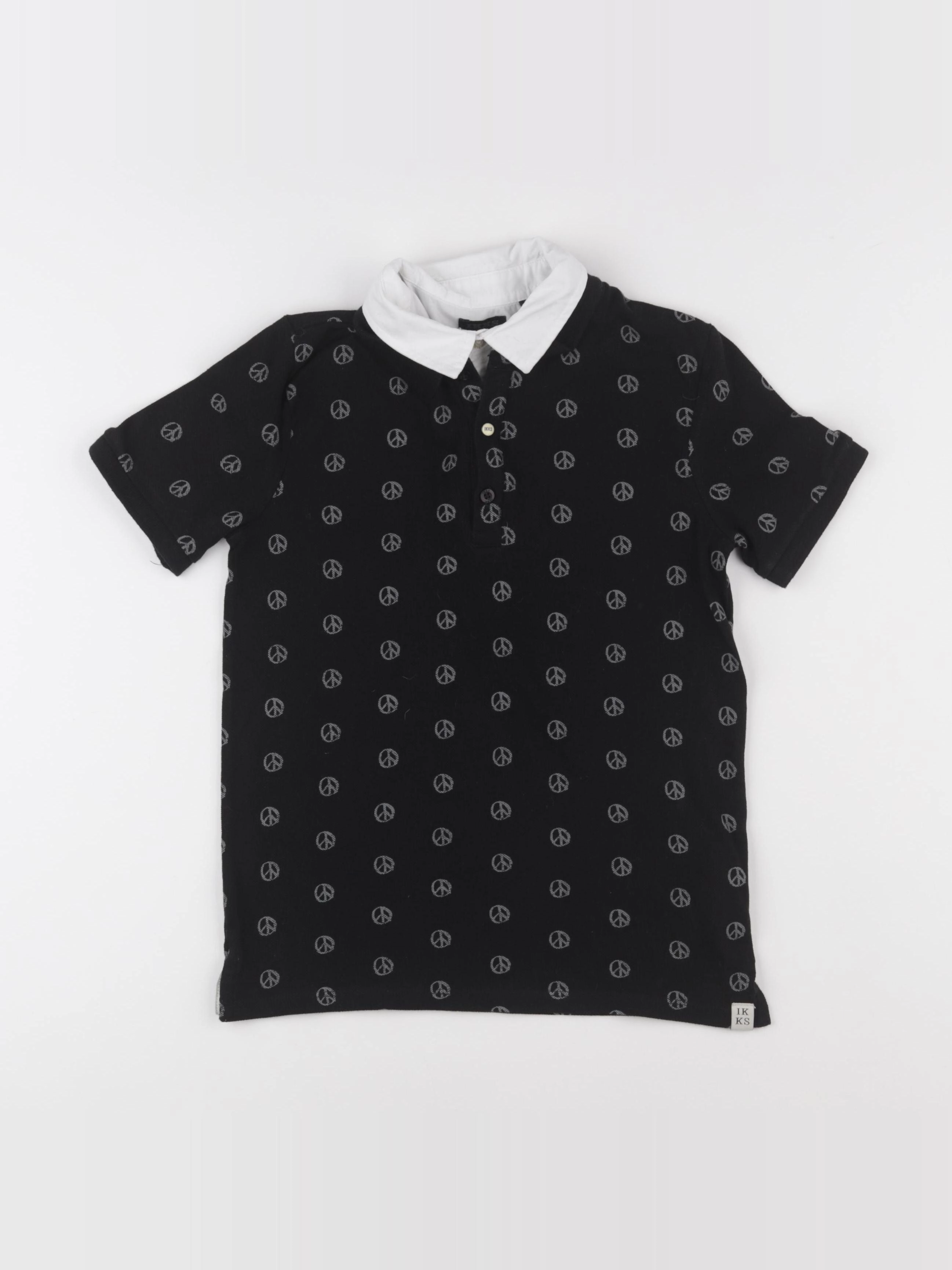IKKS - polo noir - 10 ans