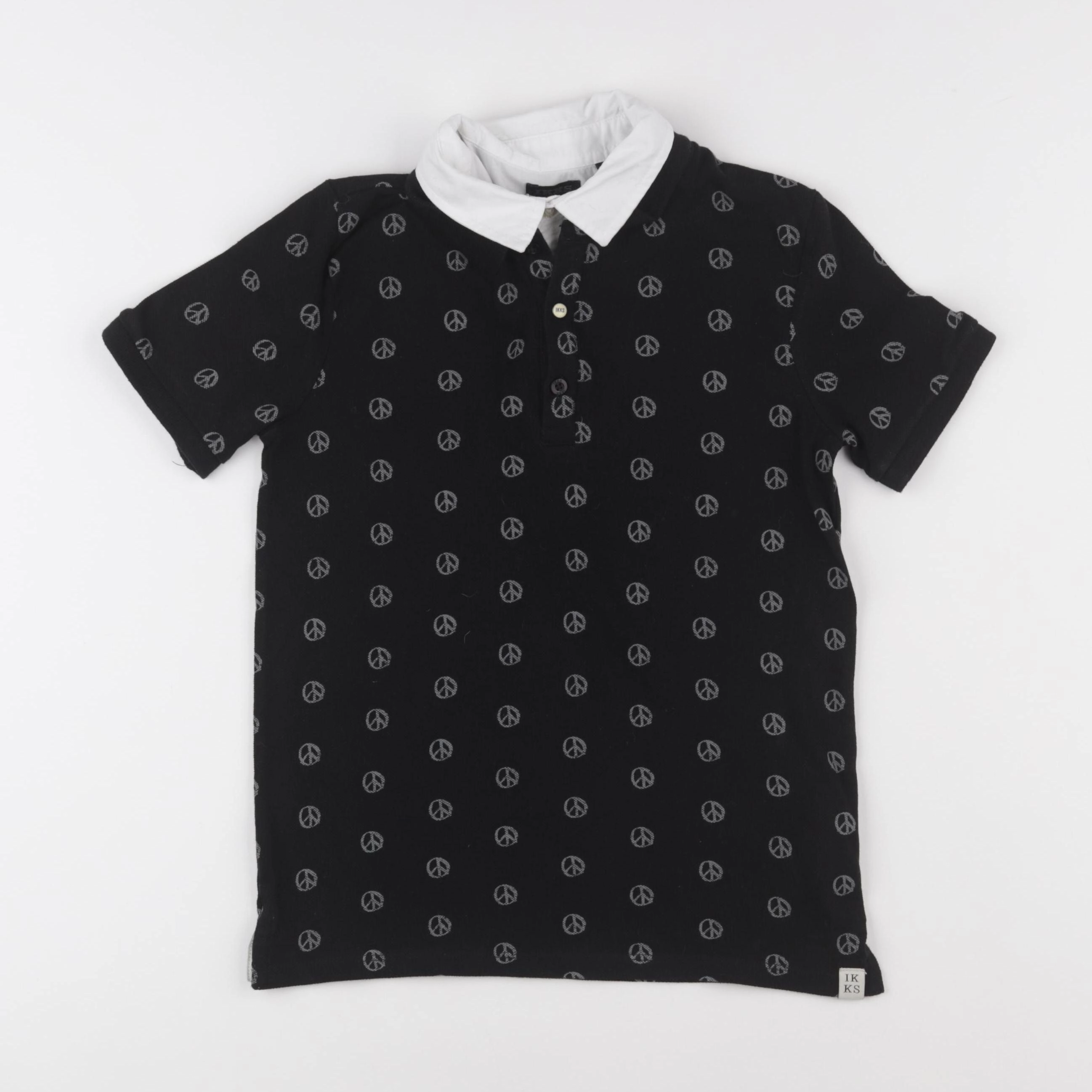 IKKS - polo noir - 10 ans