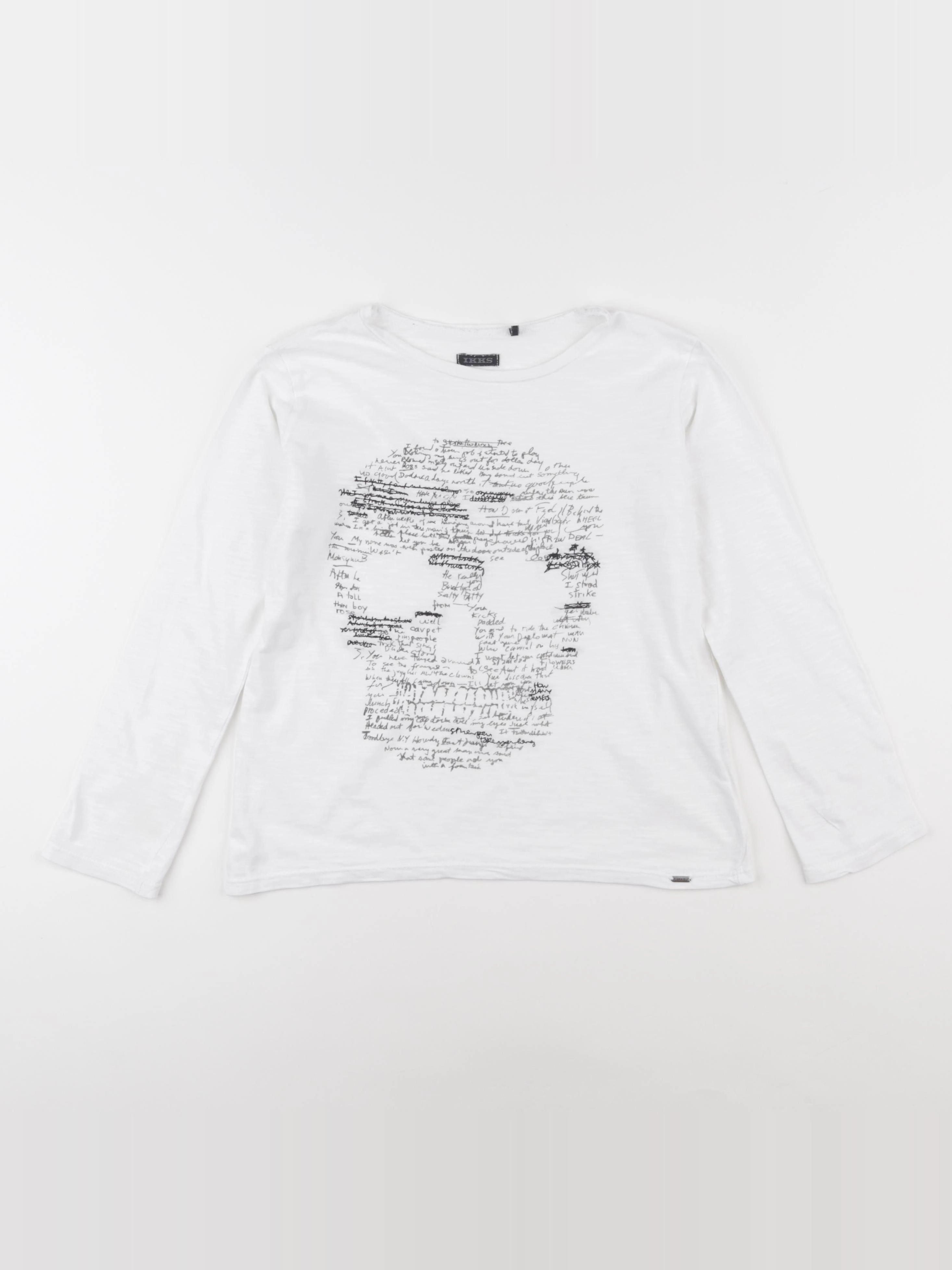 IKKS - tee-shirt blanc - 8 ans
