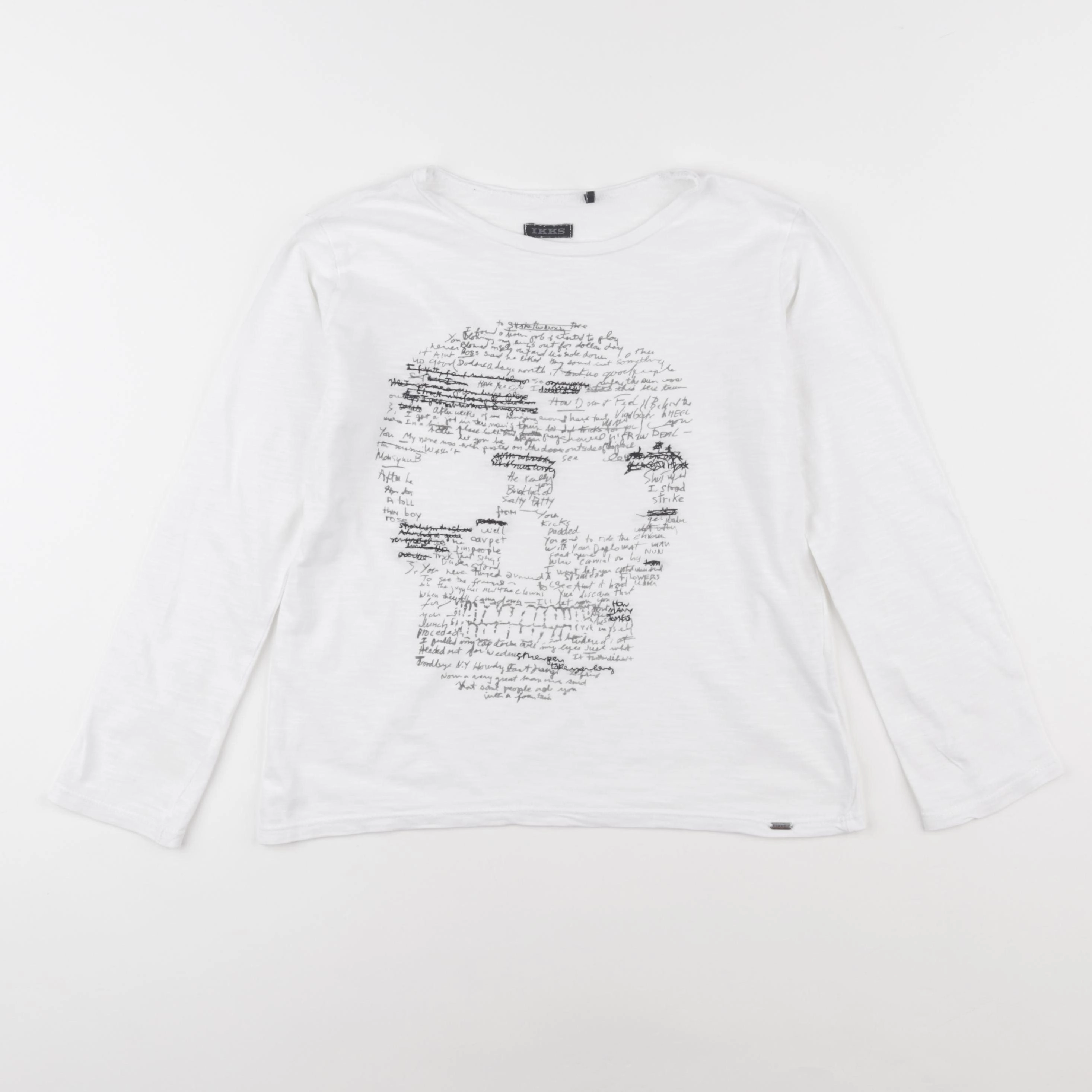 IKKS - tee-shirt blanc - 8 ans
