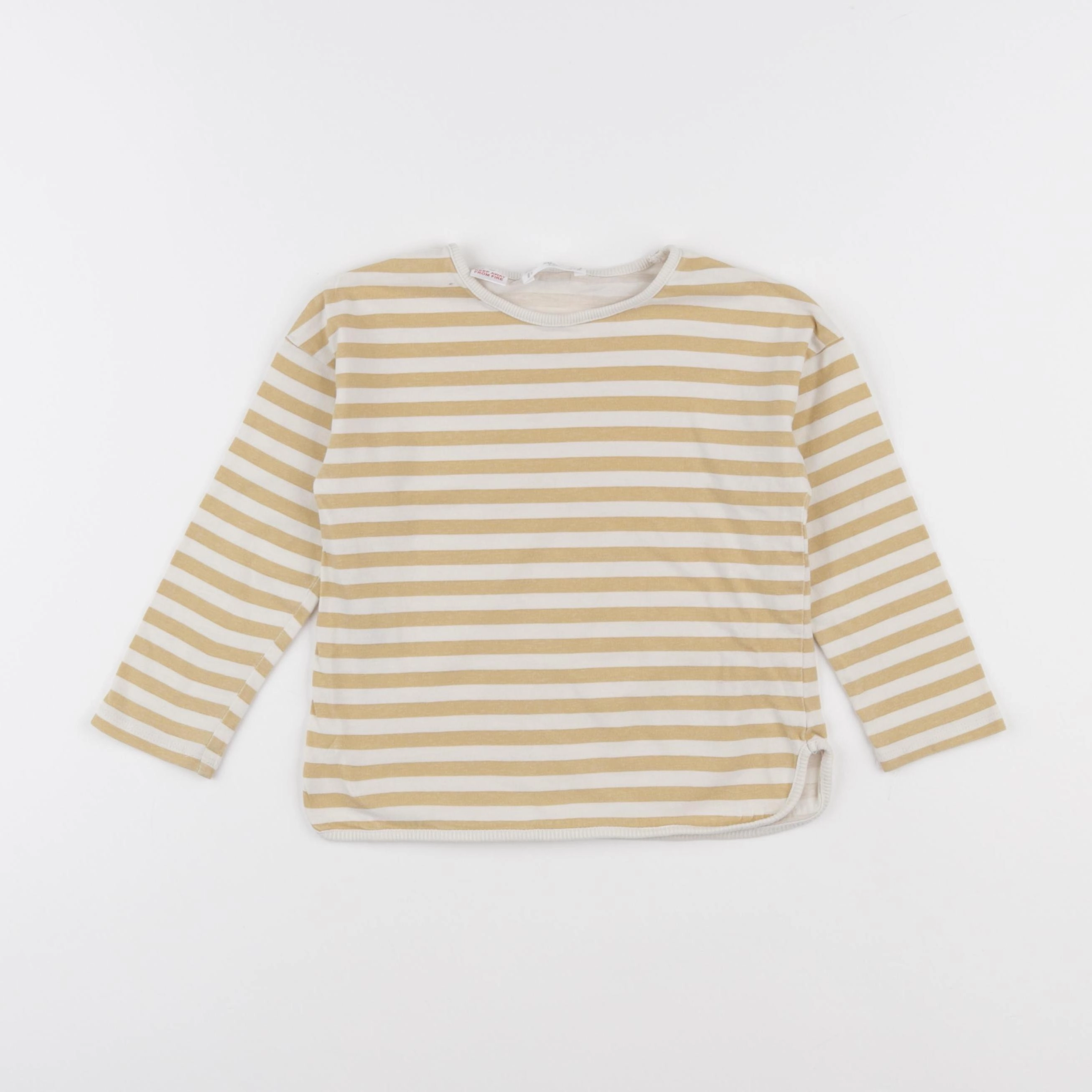 Mango - tee-shirt jaune, beige - 3/4 ans