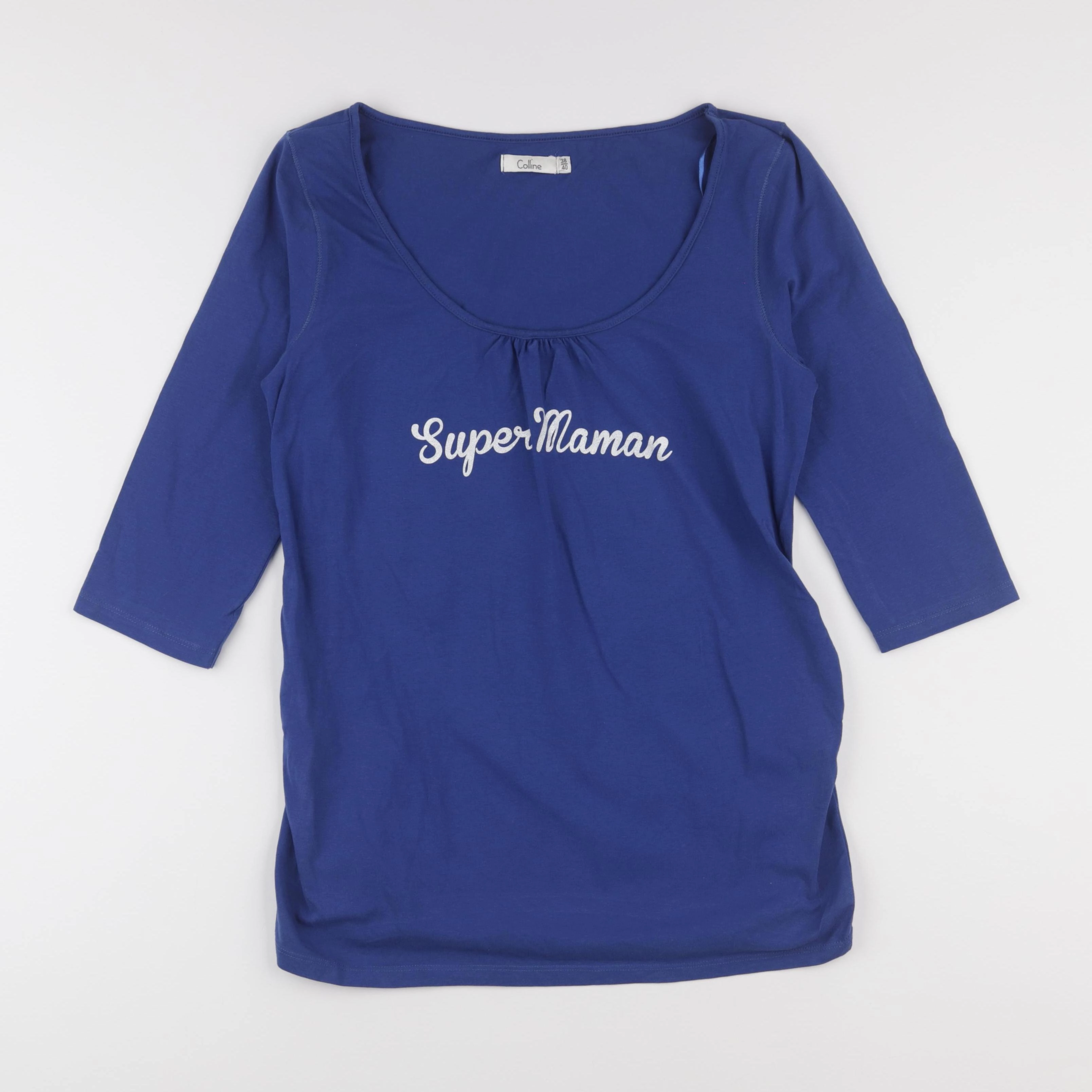 Vertbaudet - tee-shirt grossesse bleu - 38 à 40