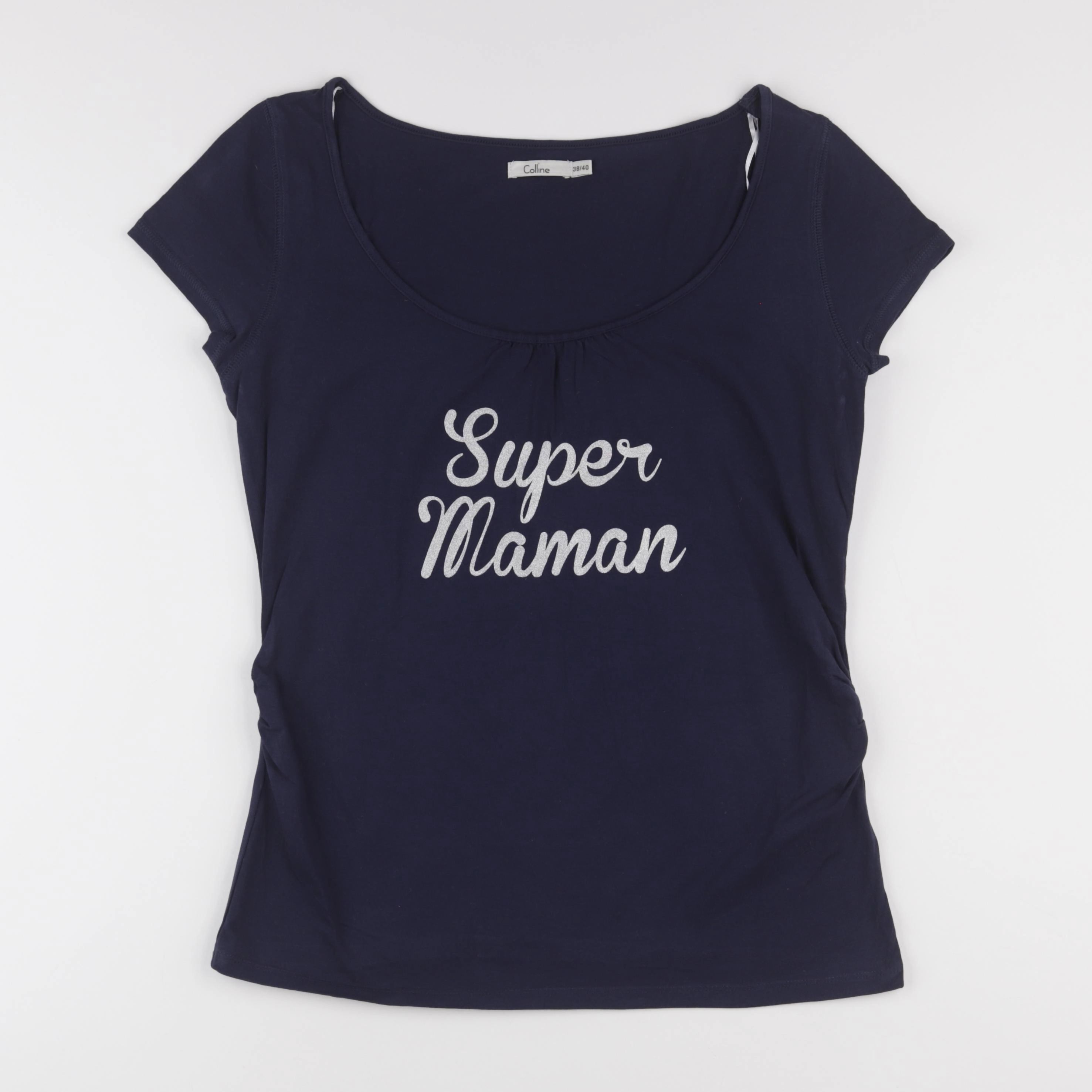 Vertbaudet - tee-shirt grossesse bleu - 38 à 40