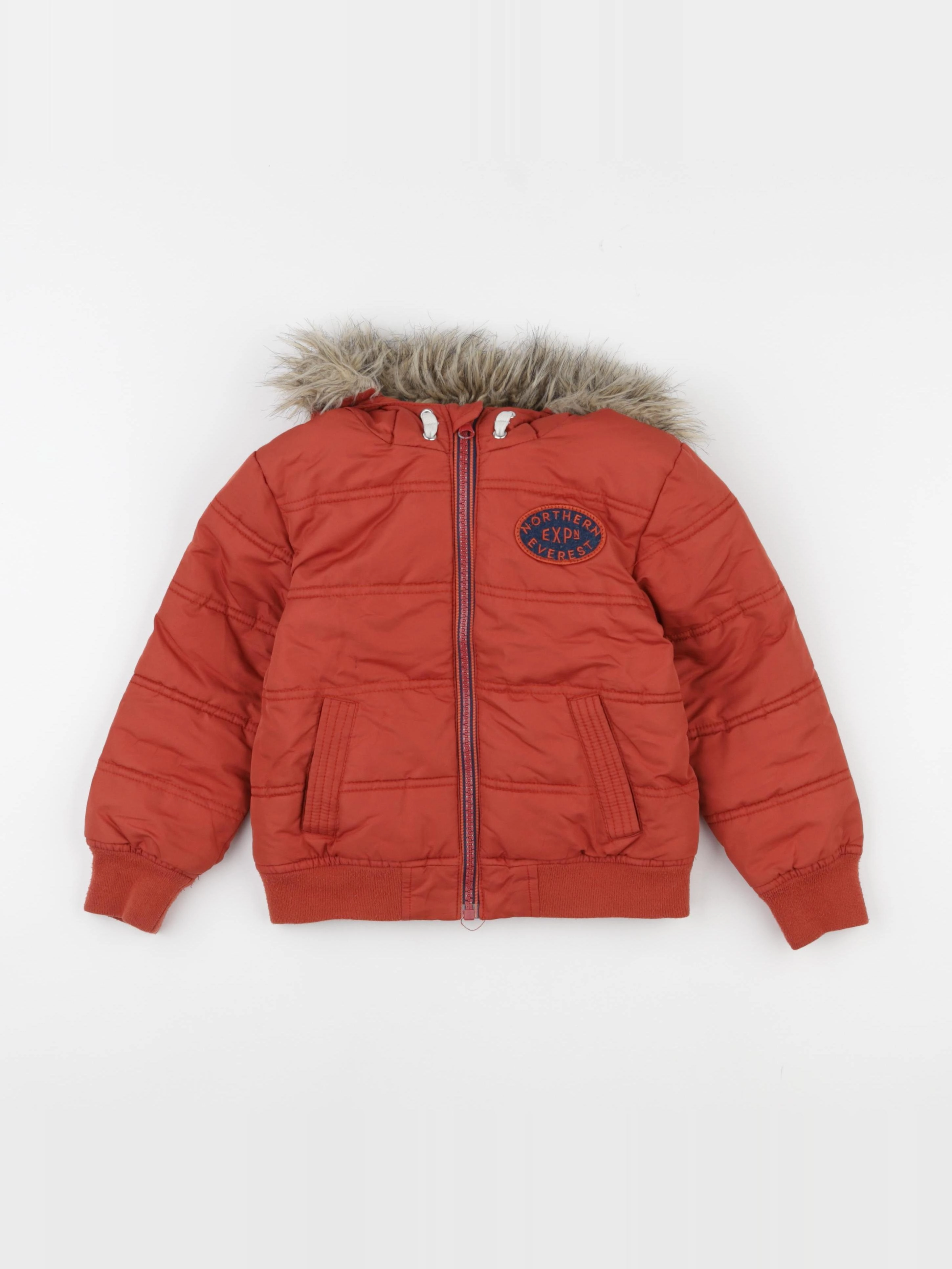 Vertbaudet - doudoune orange - 4 ans