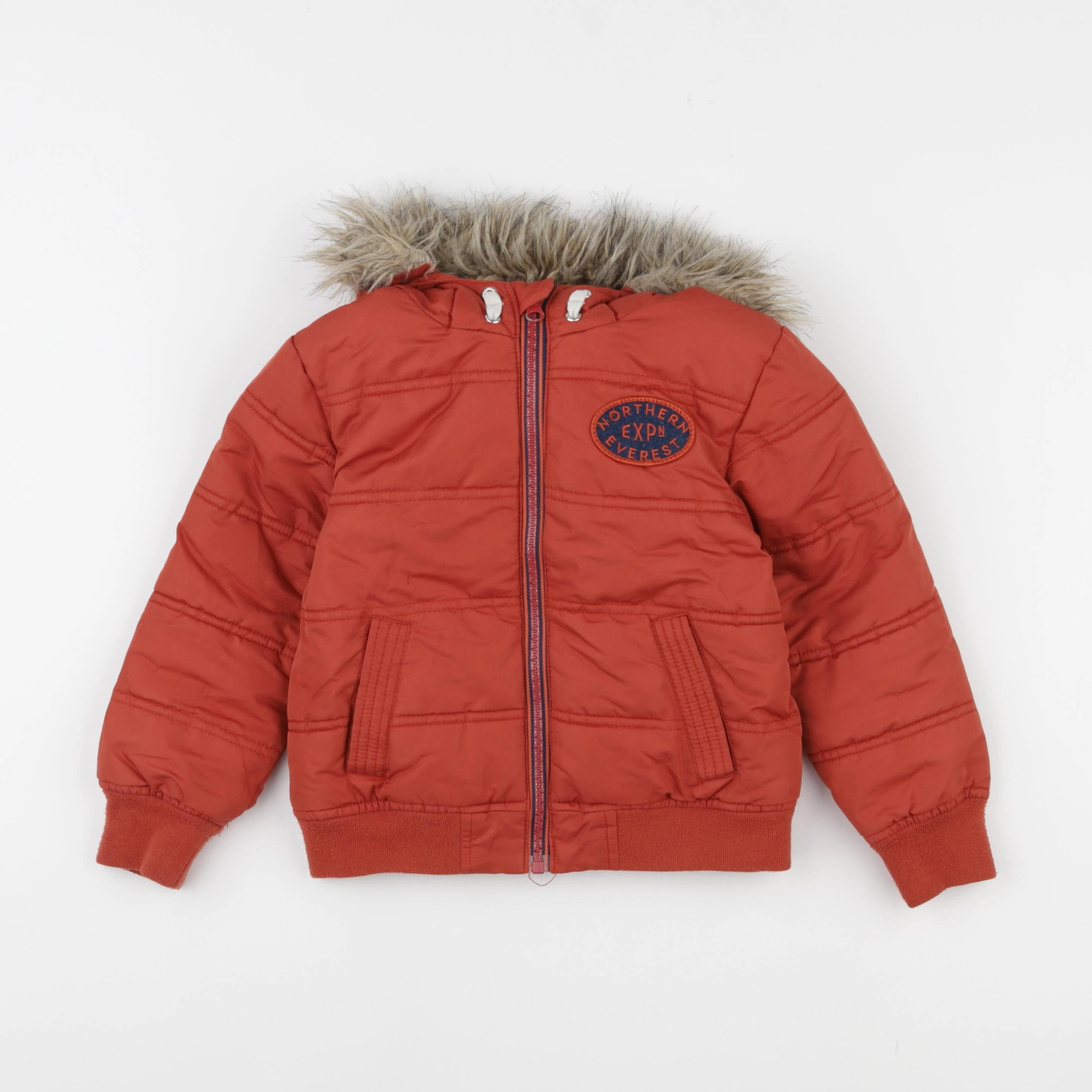 Vertbaudet - doudoune orange - 4 ans