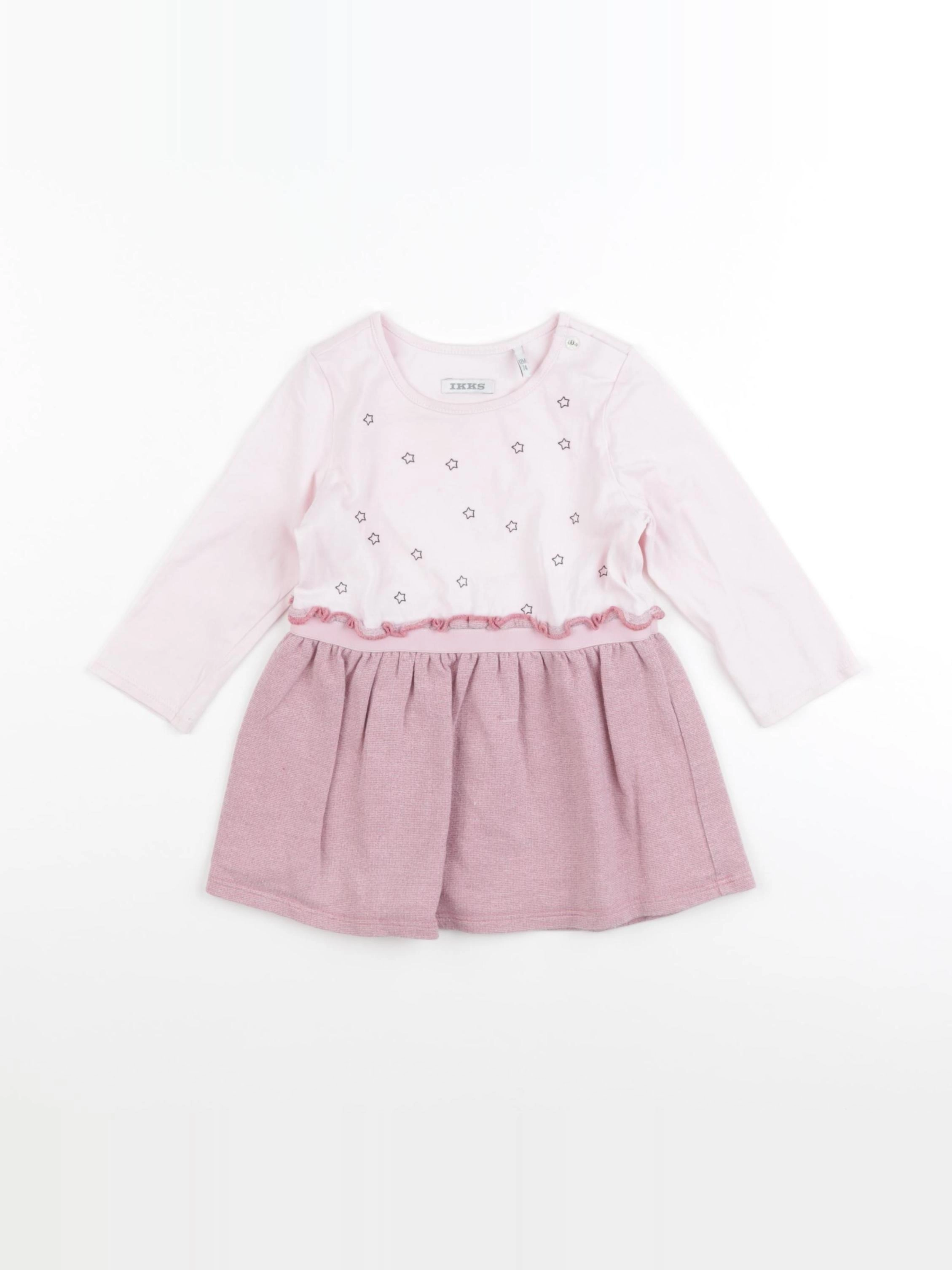 IKKS - robe rose - 12 mois