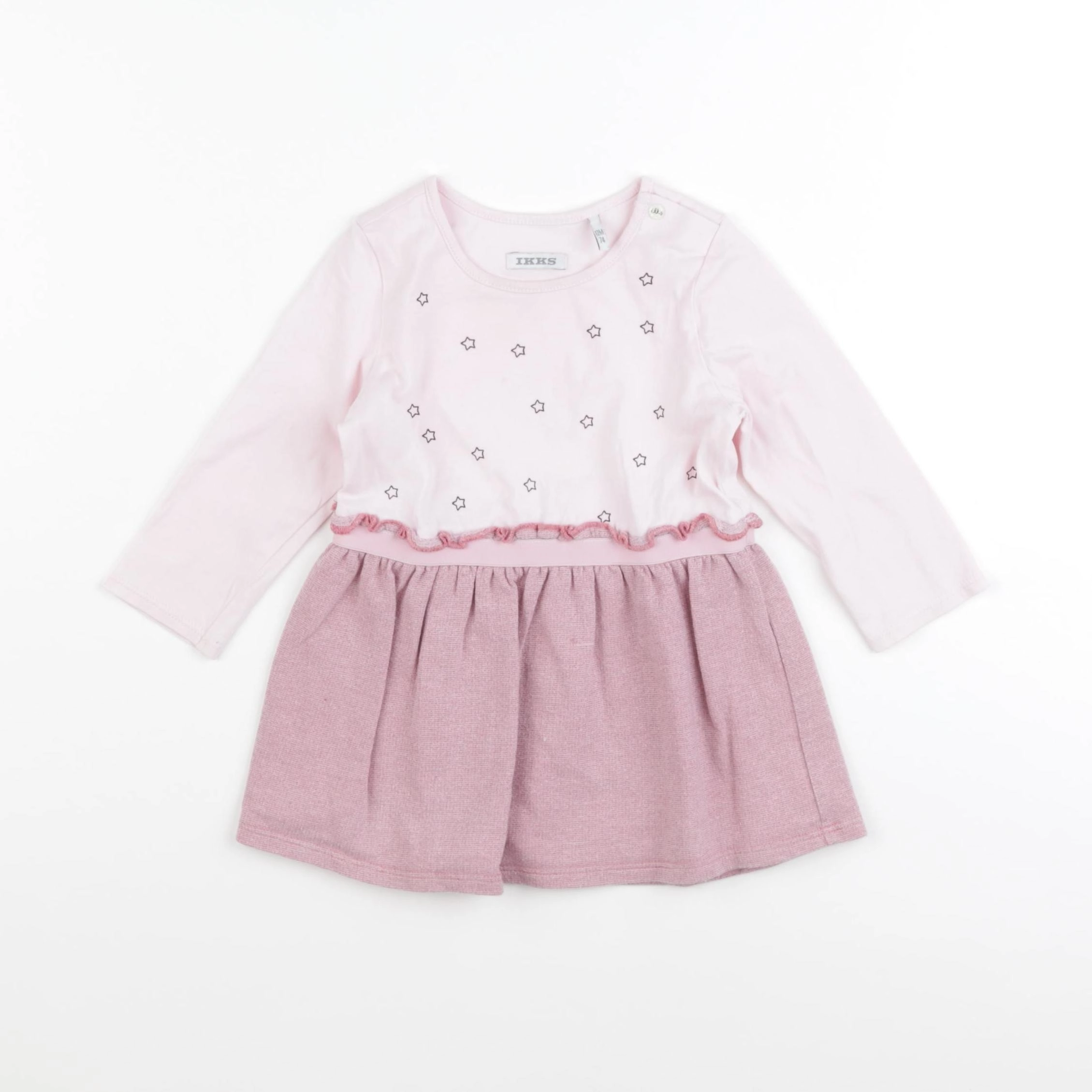 IKKS - robe rose - 12 mois