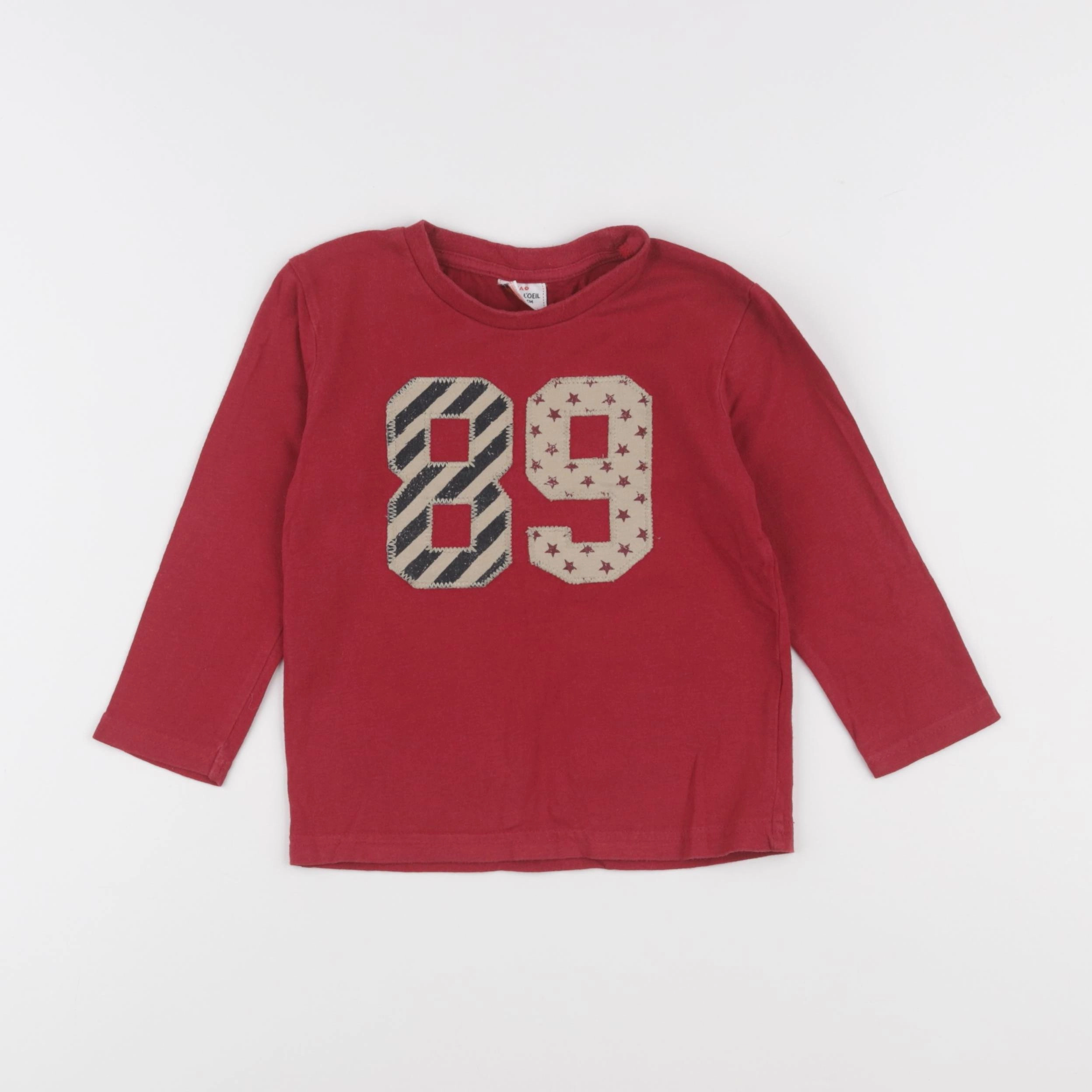 Tape à l'oeil - tee-shirt rouge - 3 ans