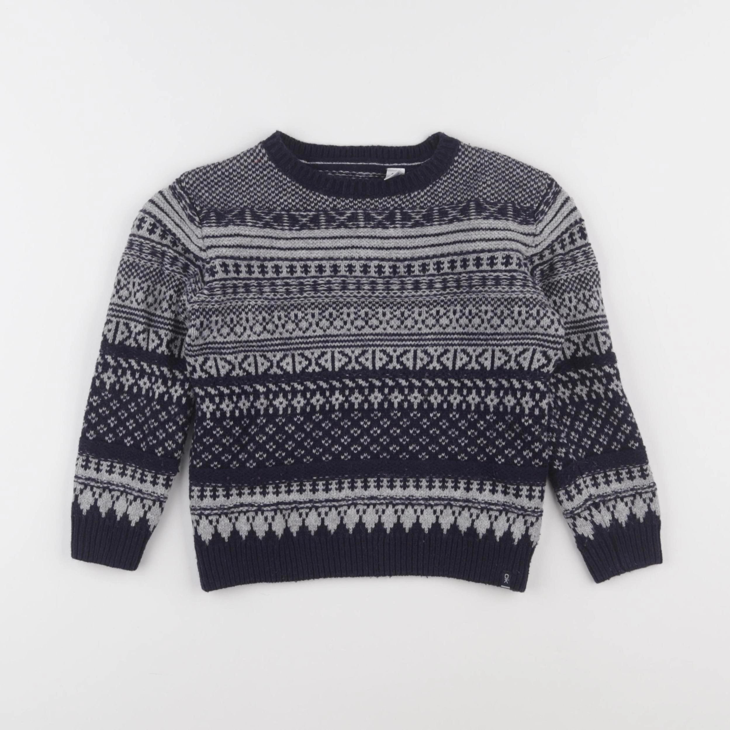 Okaidi - pull bleu - 4 ans