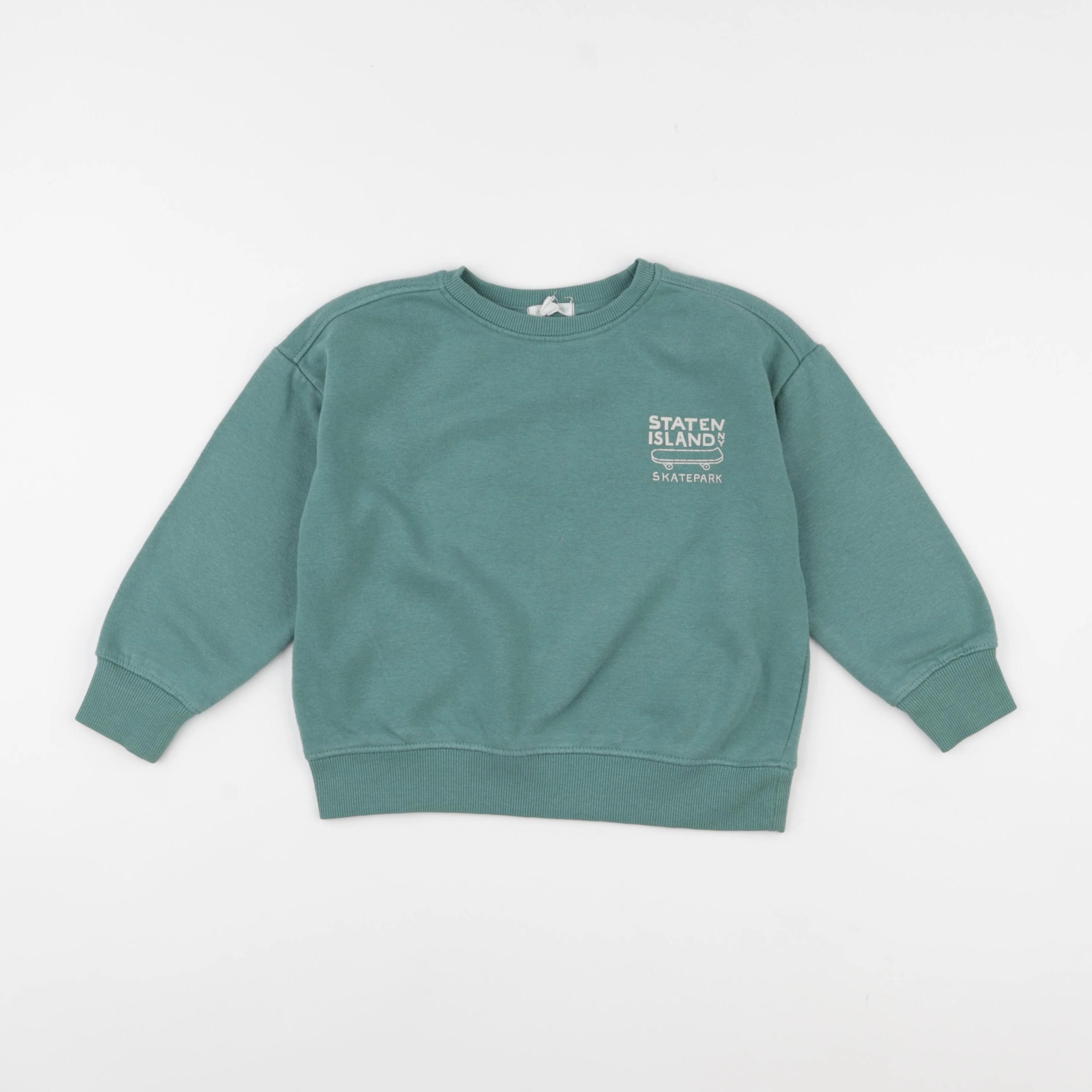 Vertbaudet - sweat vert - 4 ans