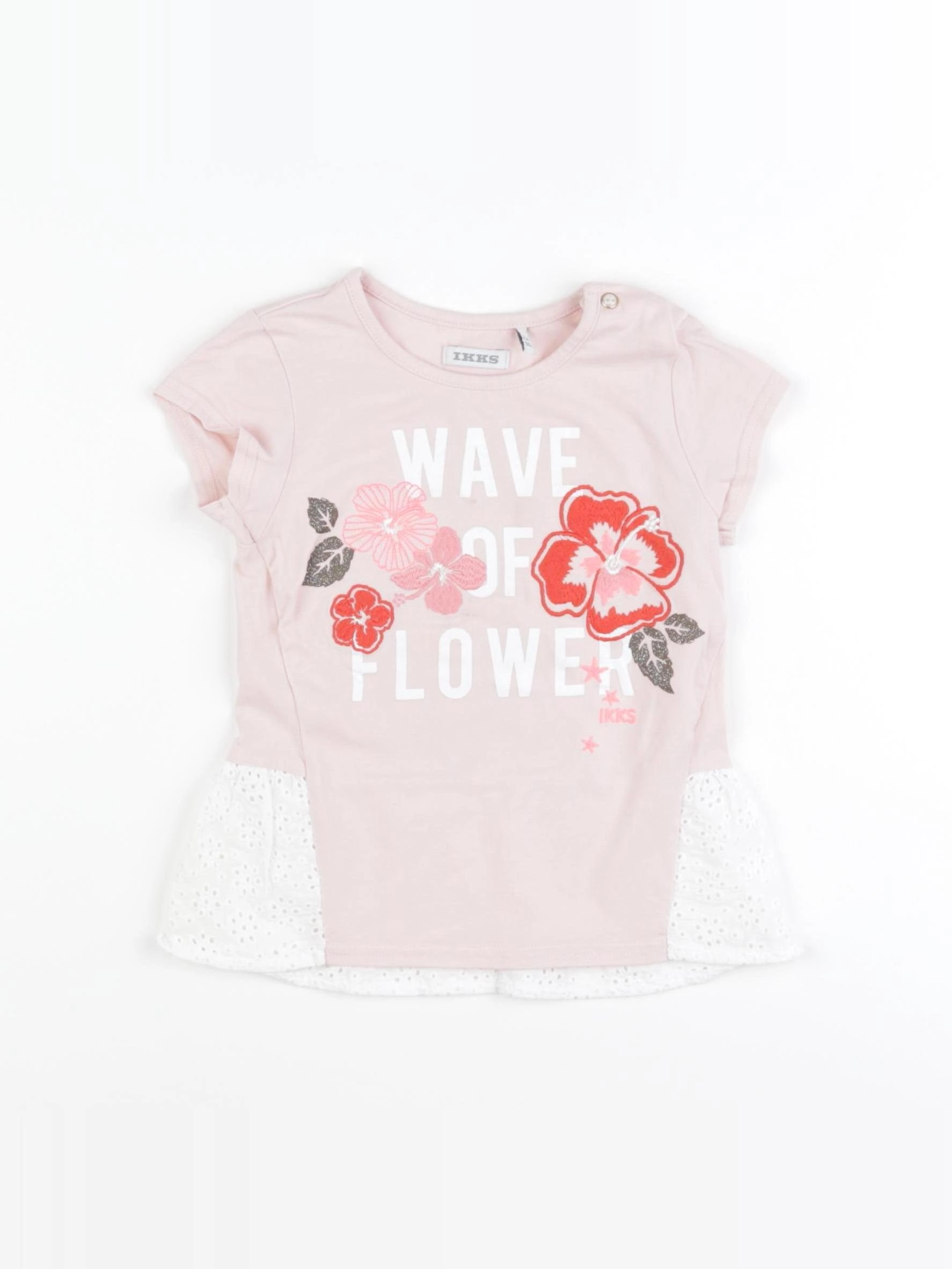 IKKS - tee-shirt rose - 2 ans