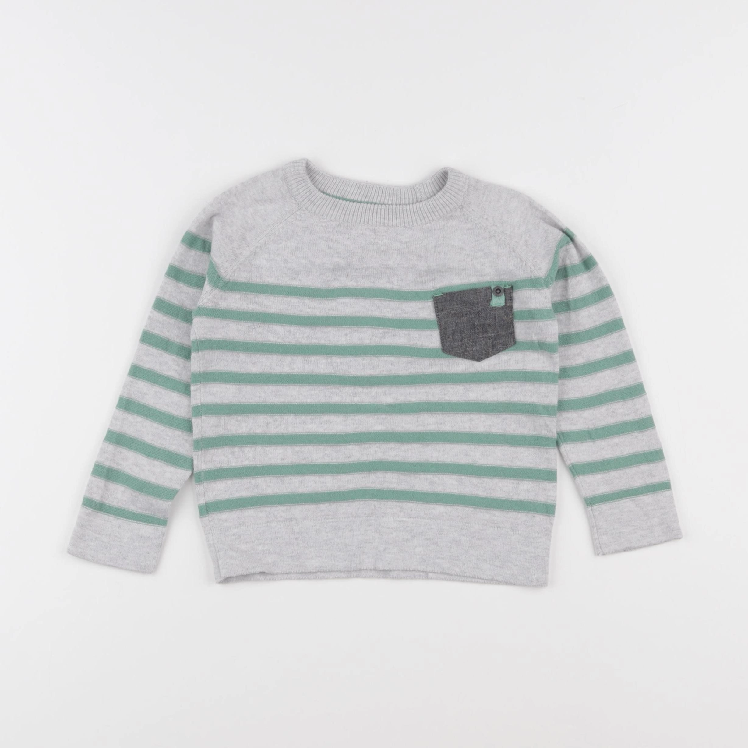Vertbaudet - pull gris - 2 ans
