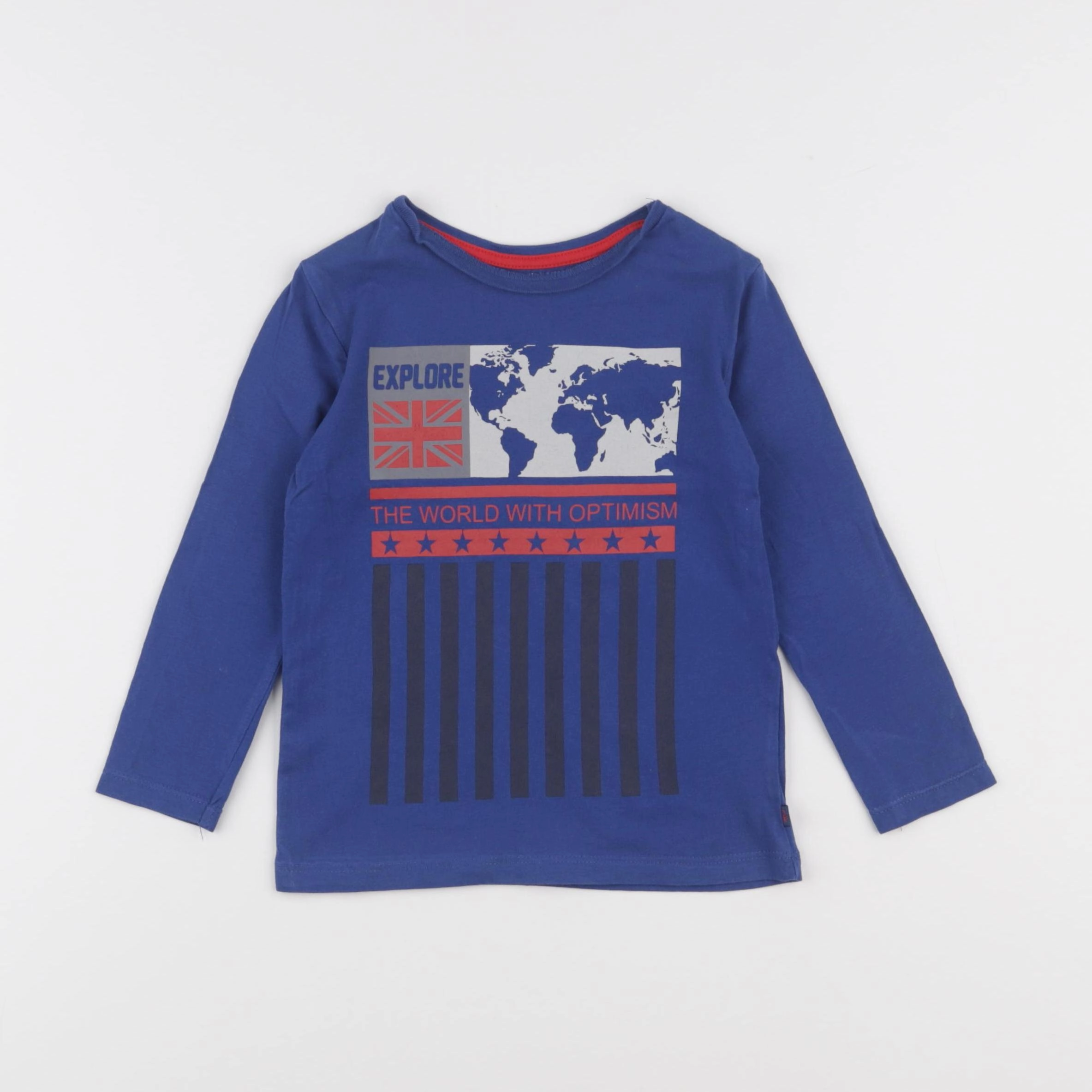 Okaidi - tee-shirt bleu - 2 ans