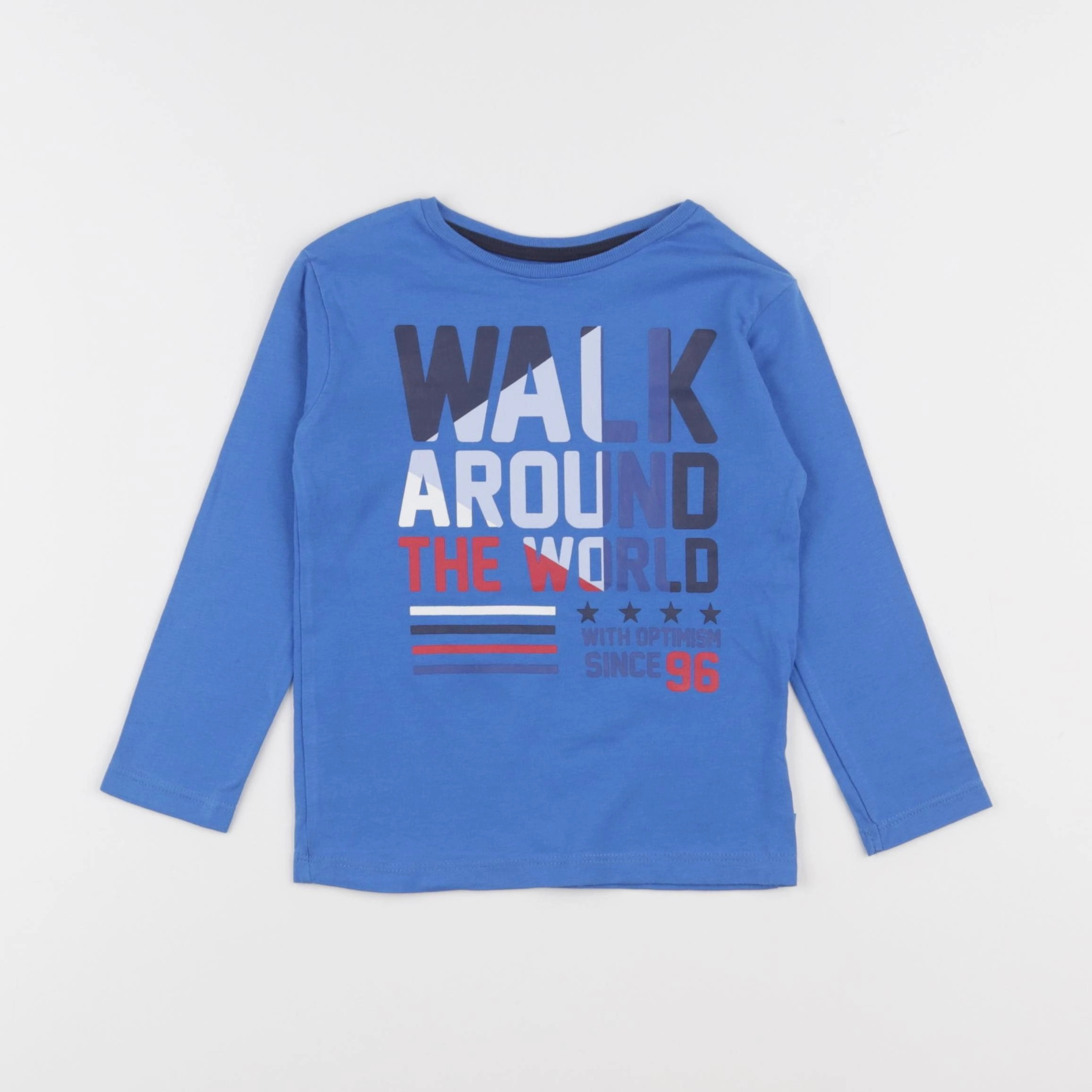 Okaidi - tee-shirt bleu - 2 ans