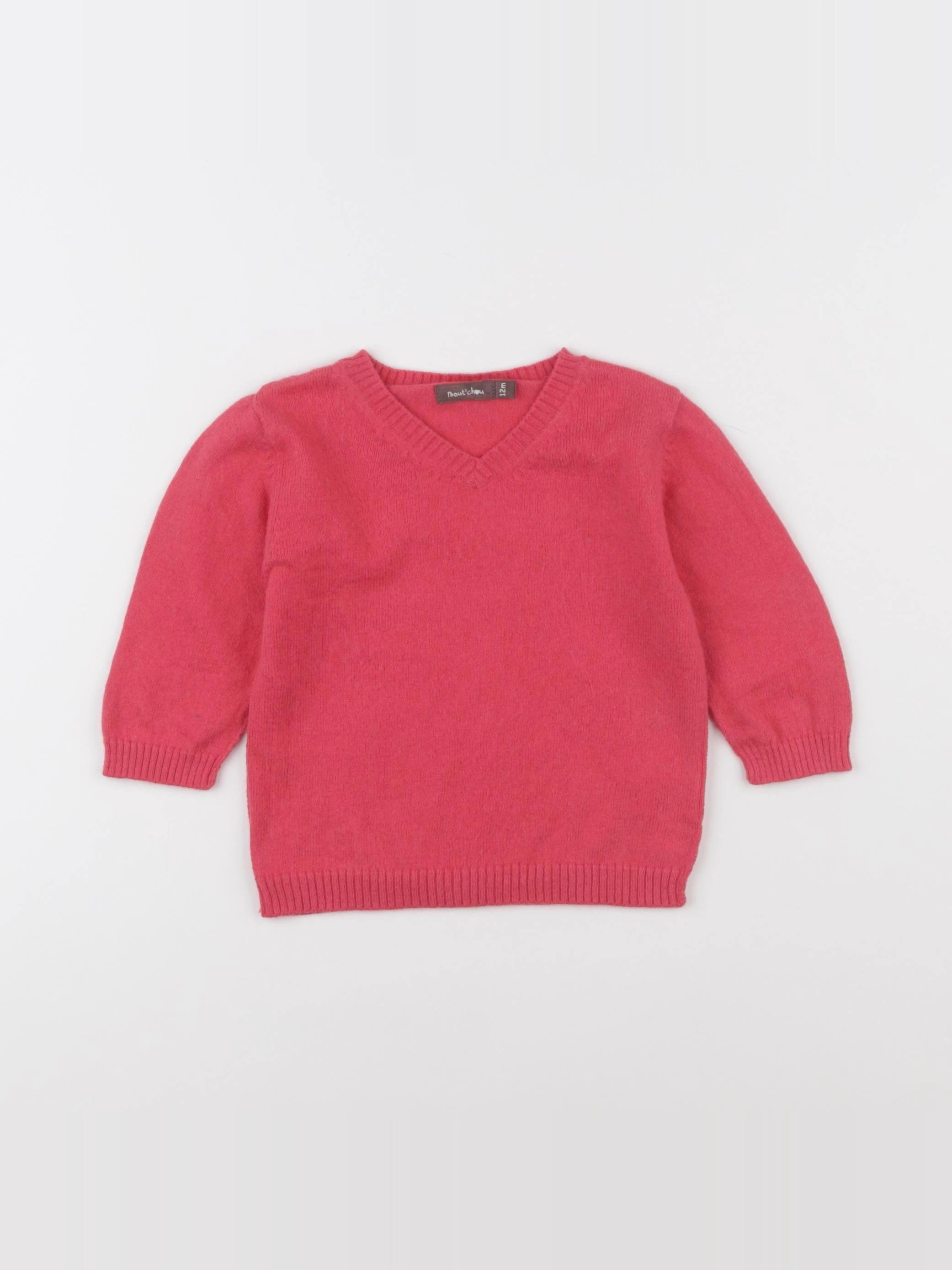 Boutchou - pull rose - 12 mois