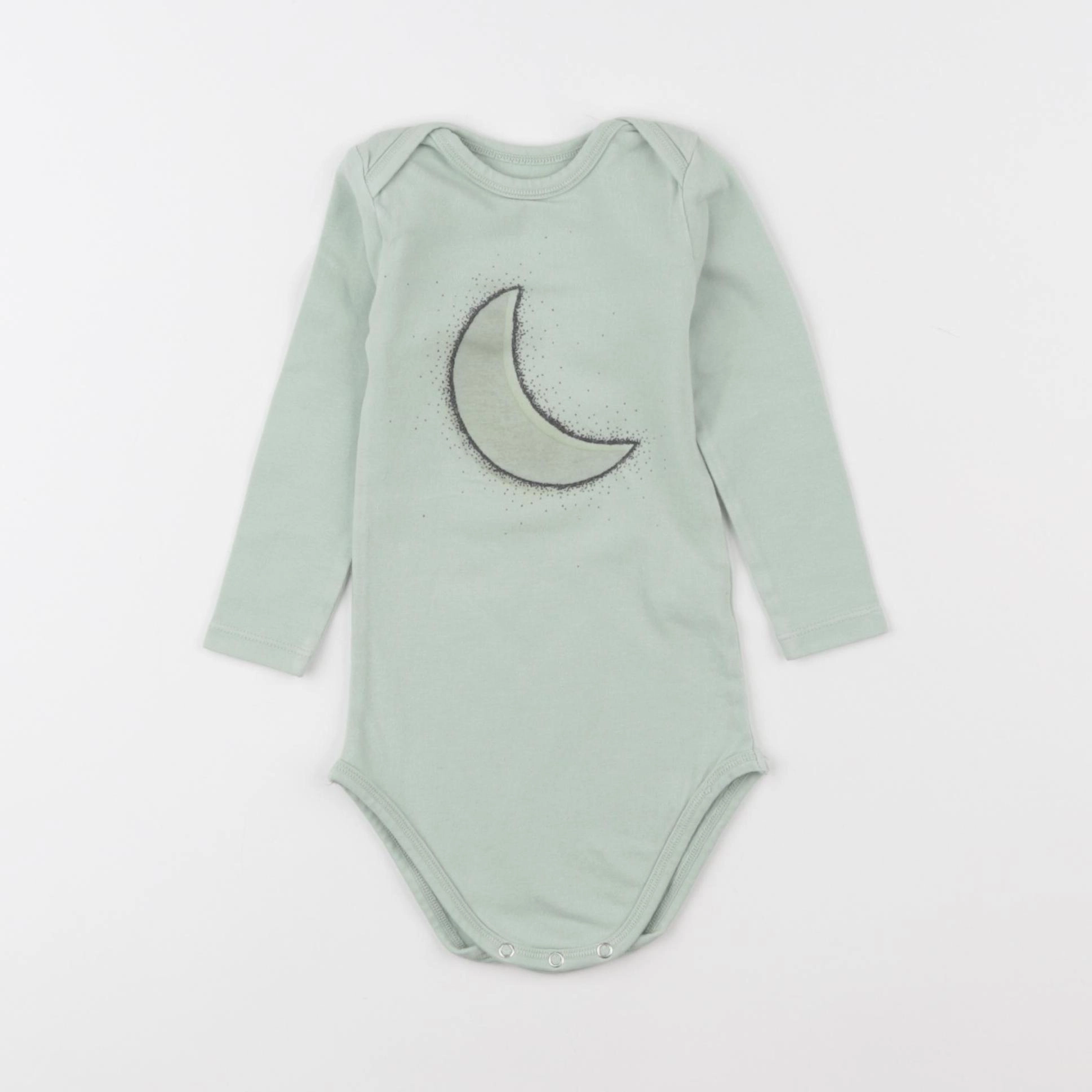 Bonton - body vert - 12 mois