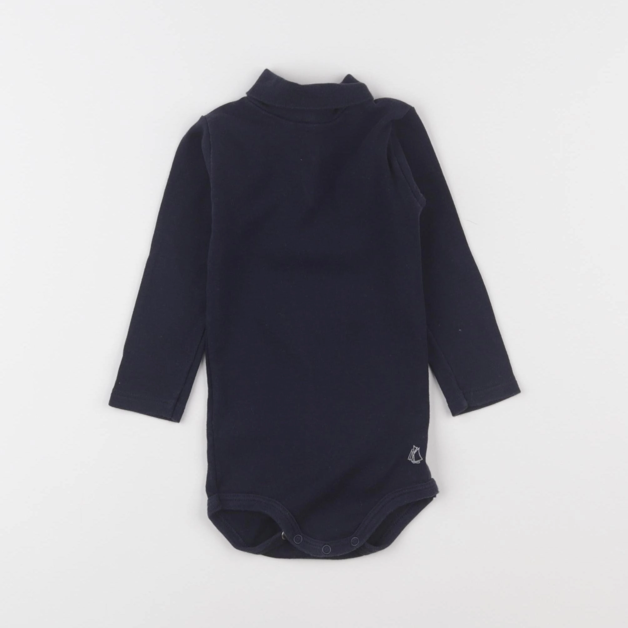 Petit Bateau - body à col bleu - 12 mois