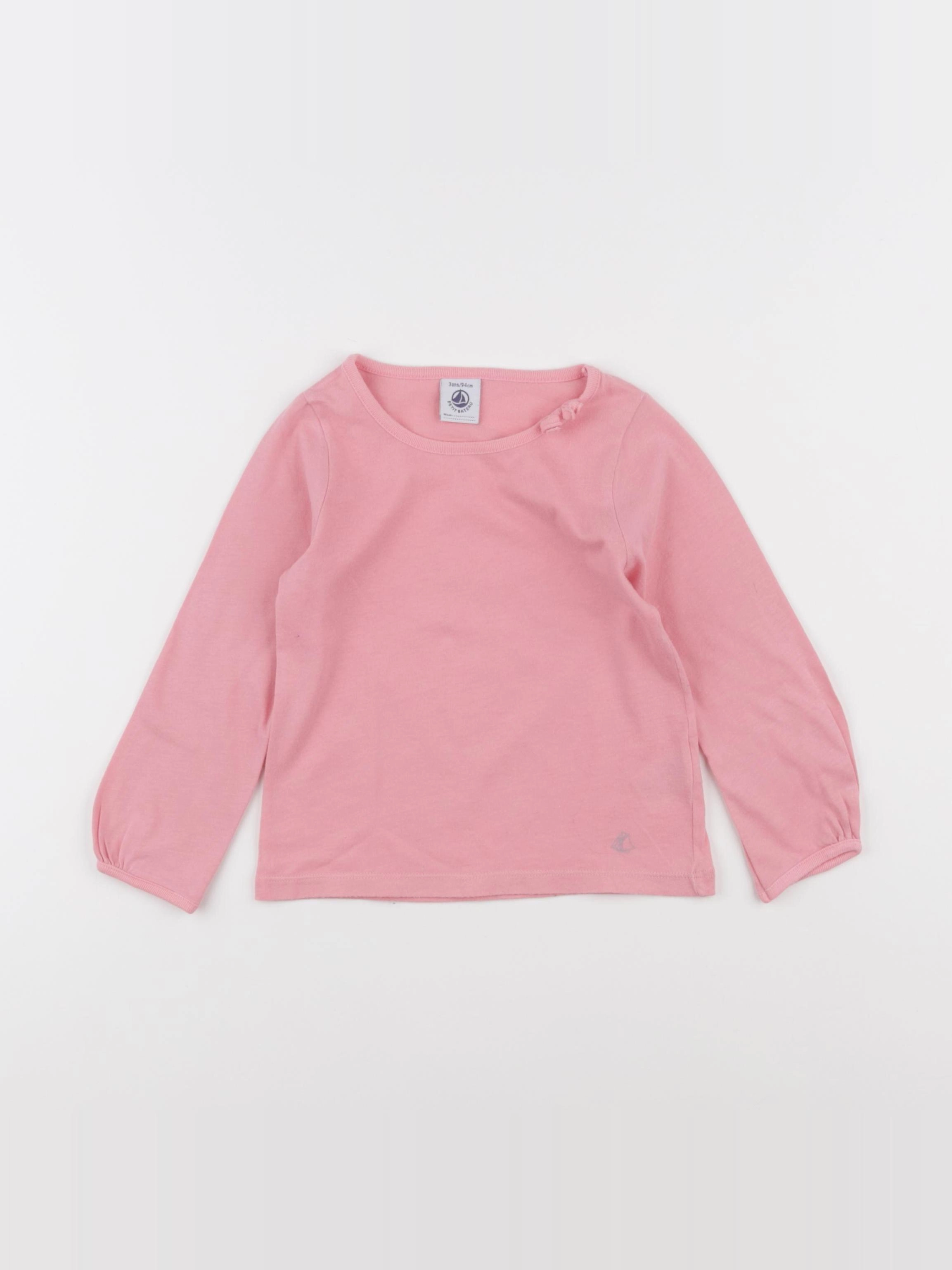 Petit Bateau - tee-shirt rose - 3 ans