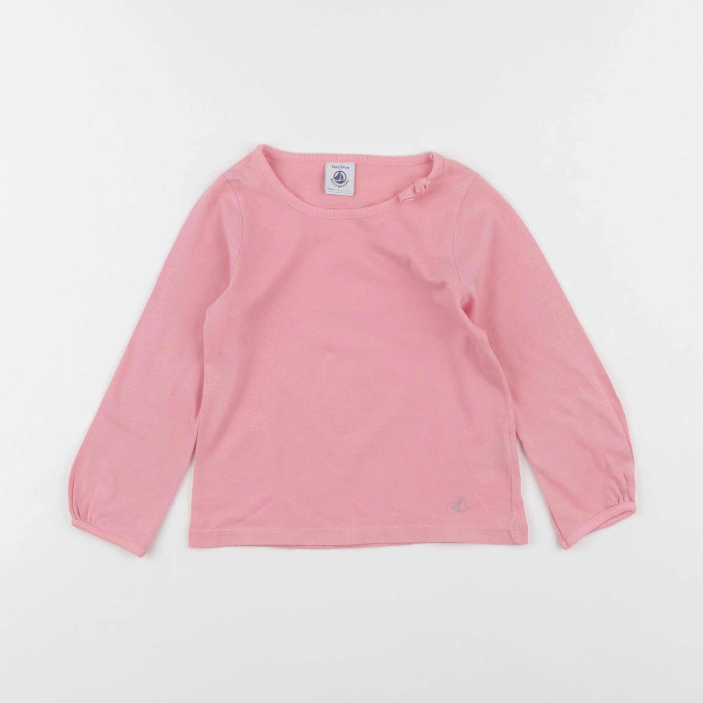 Petit Bateau - tee-shirt rose - 3 ans