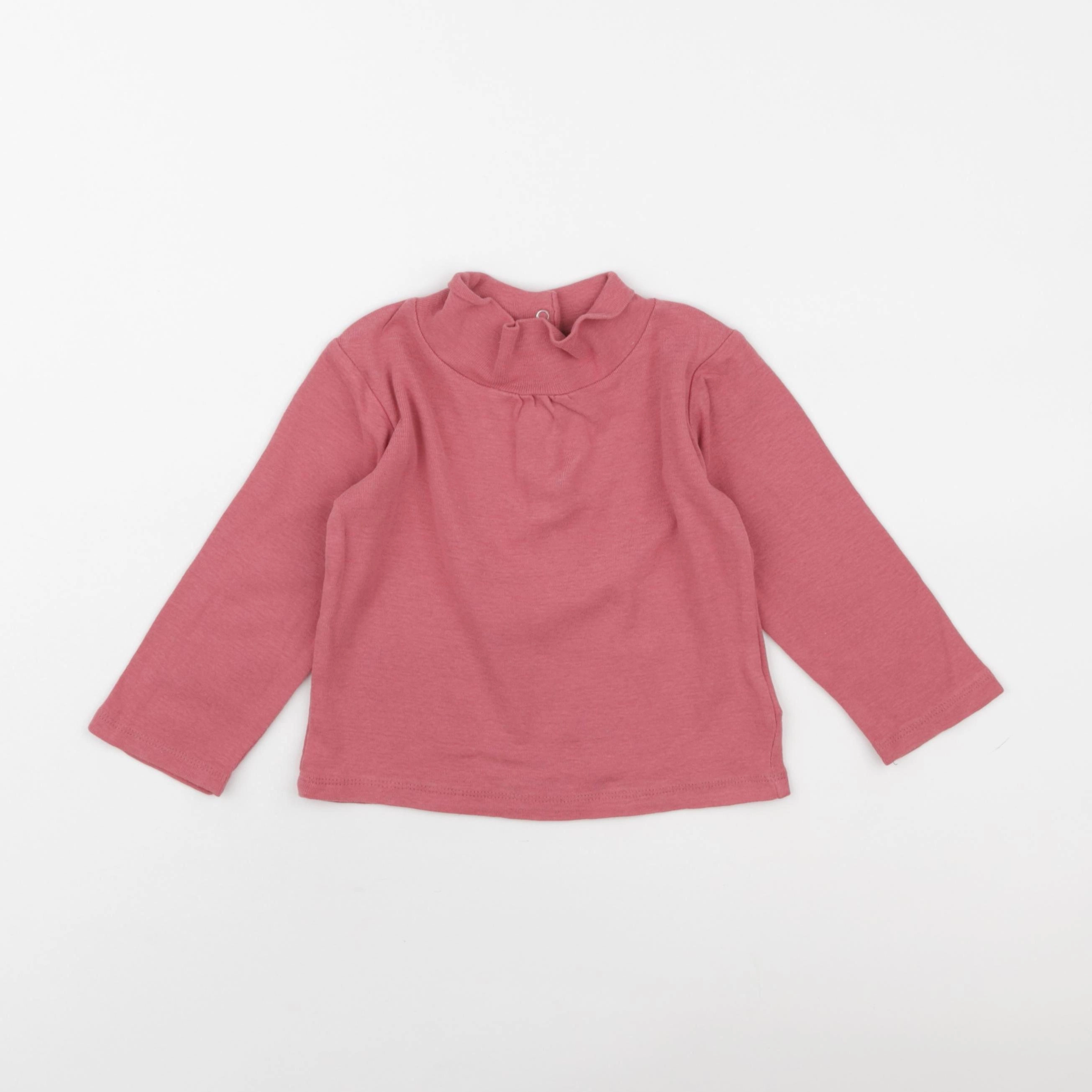 Vertbaudet - tee-shirt rose - 24 mois